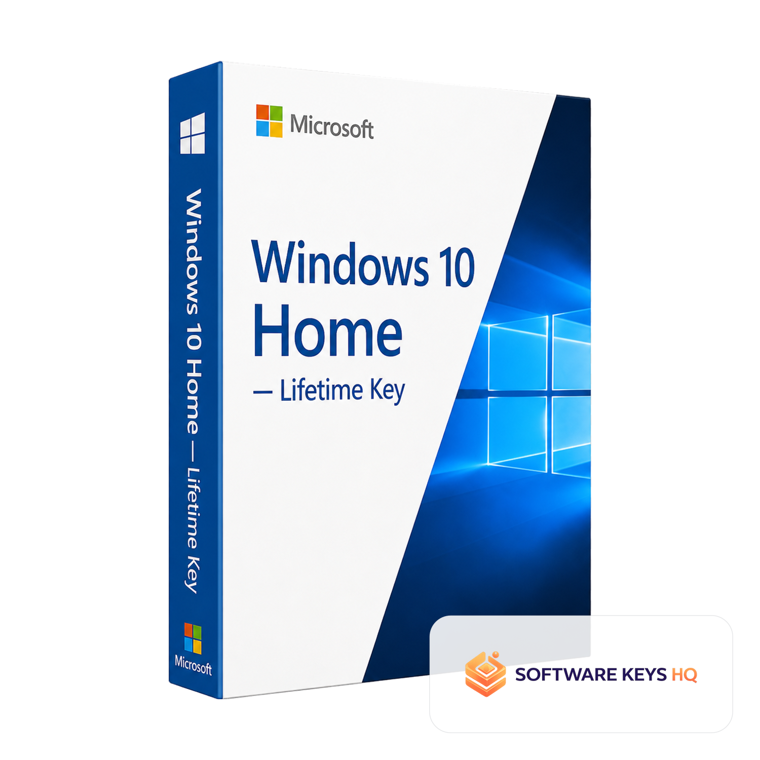 Windows 10 Home Lifetime Key software box