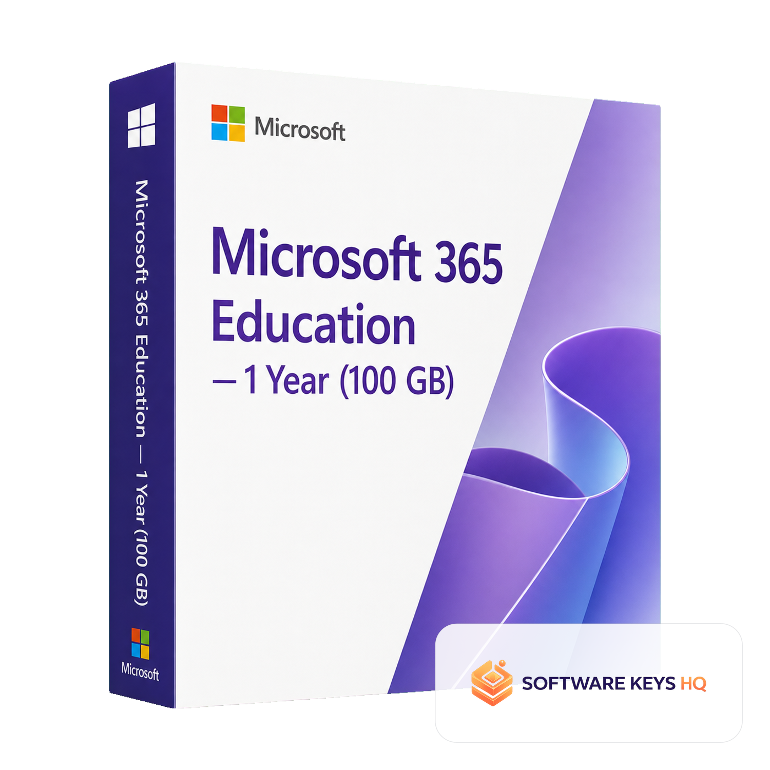 Microsoft 365 Education 1 Year (100 GB) software box