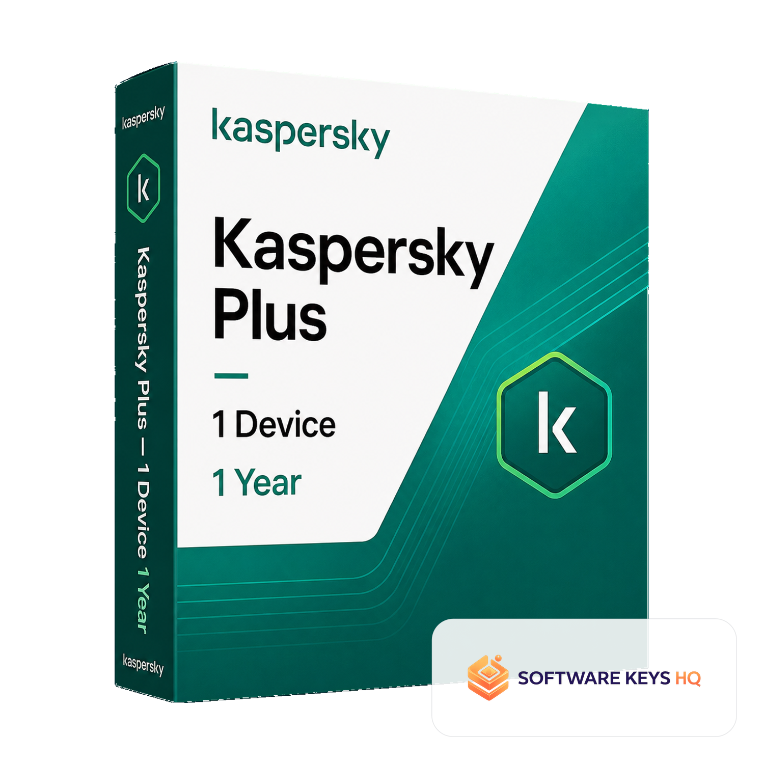 Kaspersky Plus 1 Device 1 Year software box
