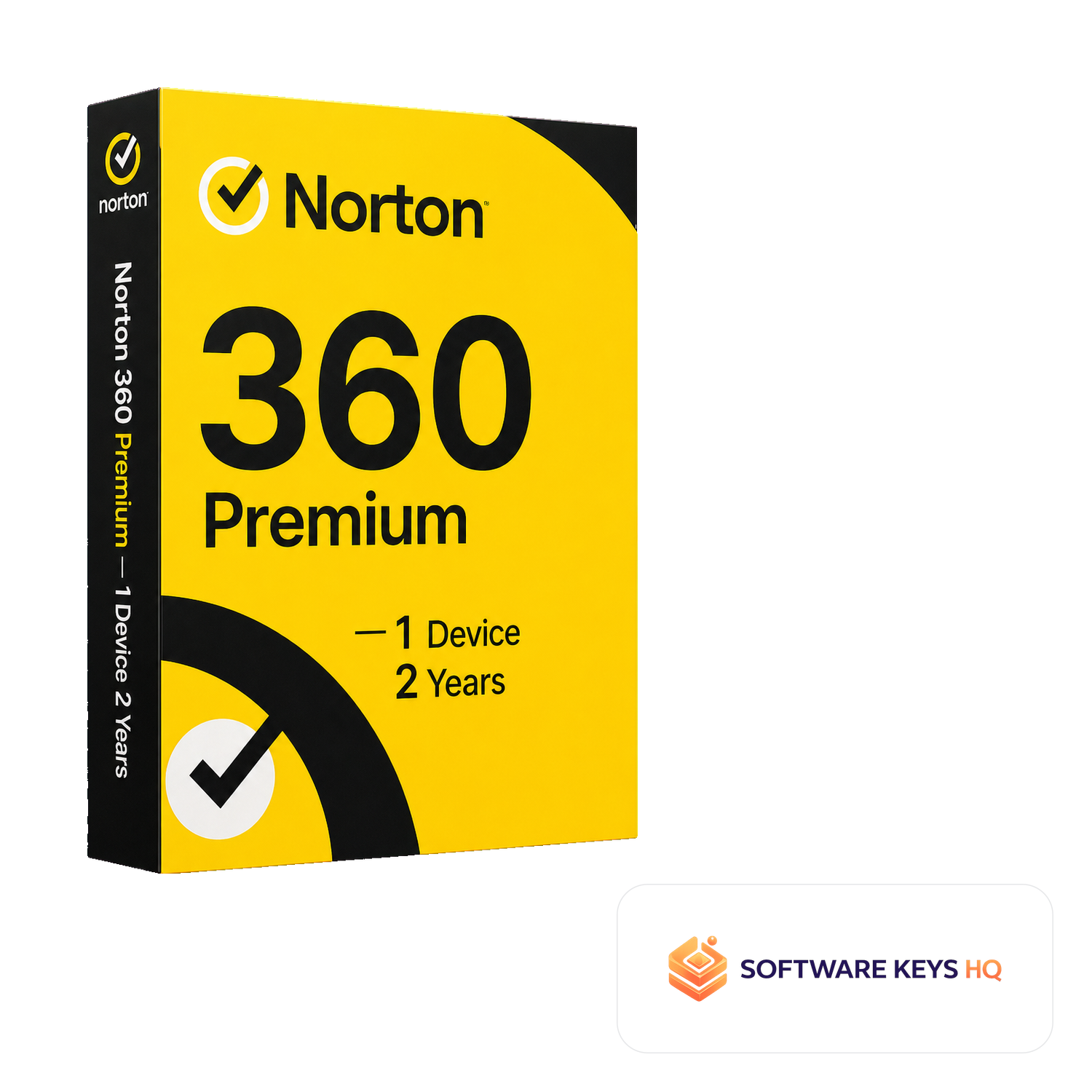 Norton 360 Premium 1 Device 2 Years software box