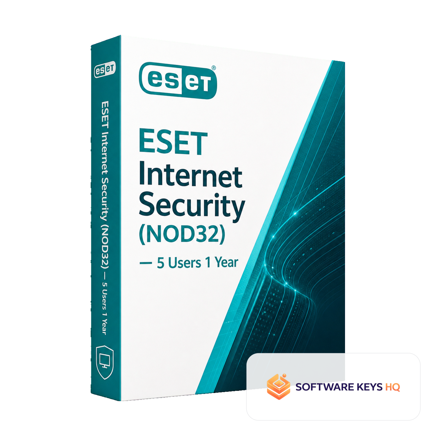 ESET Internet Security (NOD32) 5 Users 1 Year software box