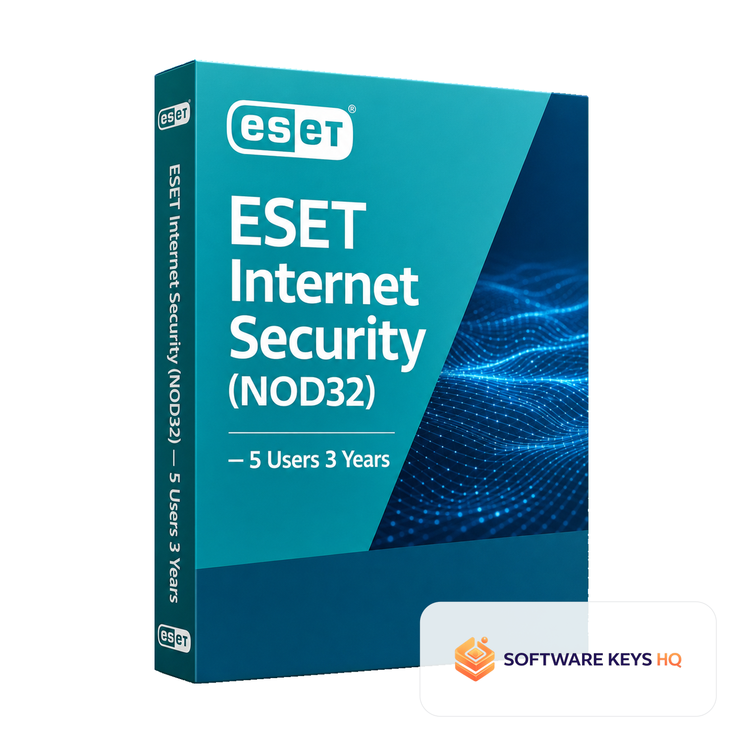 ESET Internet Security (NOD32) 5 Users 3 Years software box