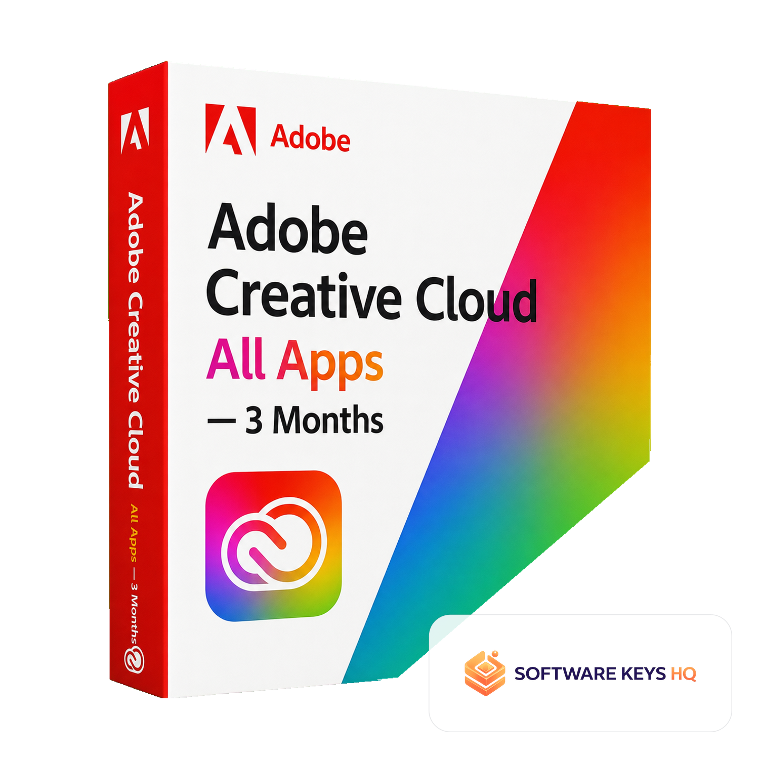 Adobe Creative Cloud All Apps 3 Months software box