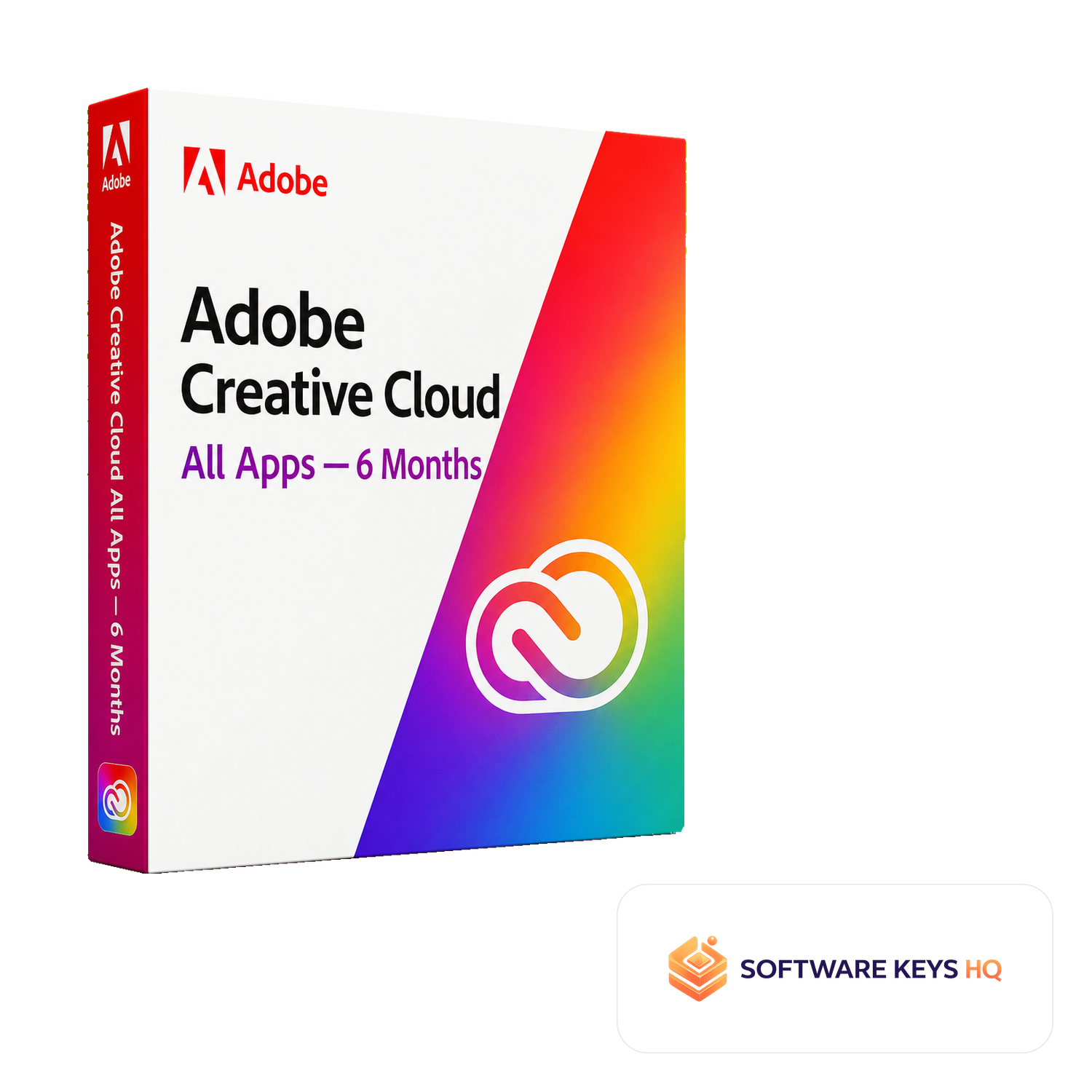 Adobe Creative Cloud All Apps 6 Months software box