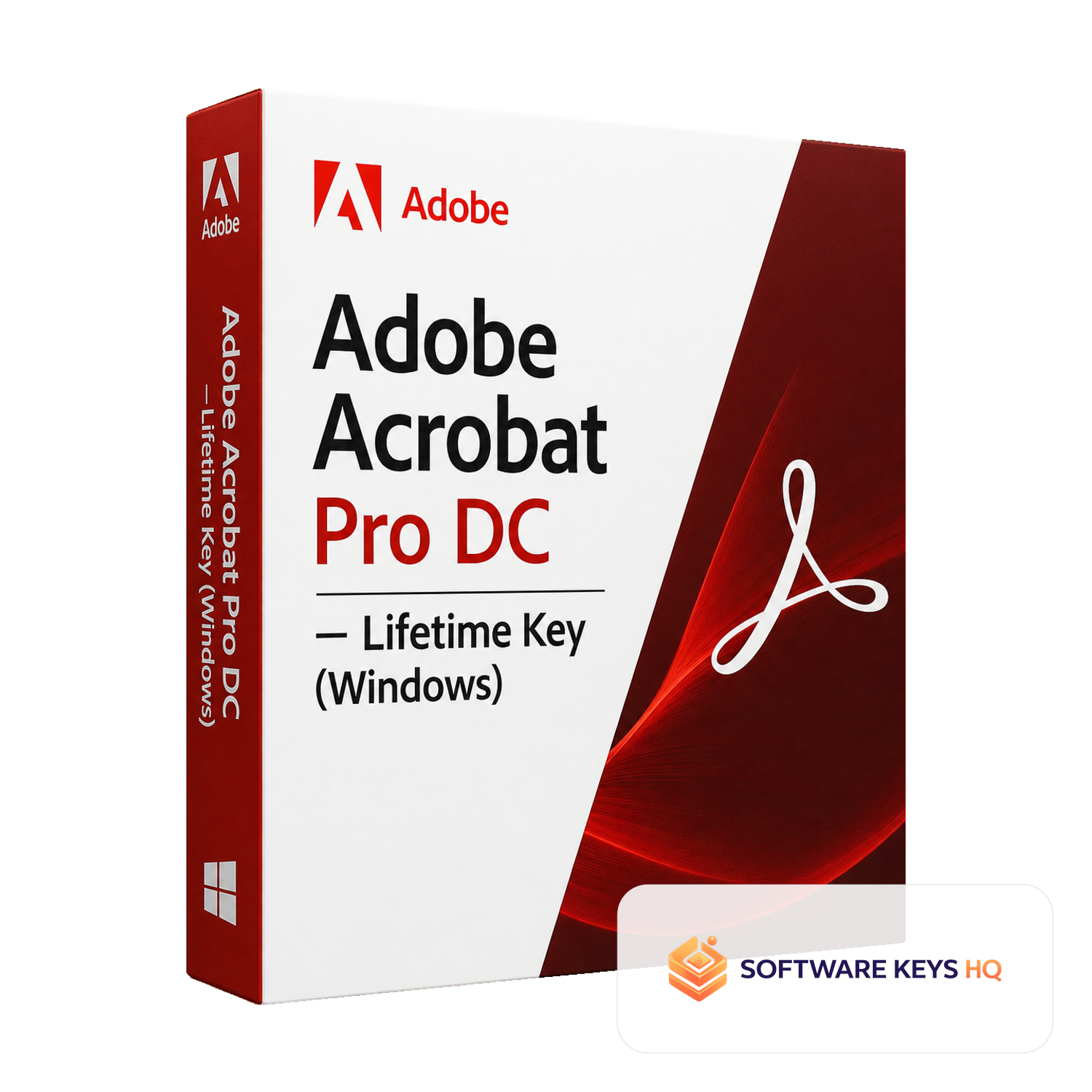 Adobe Acrobat Pro DC Lifetime Key (Windows) software box