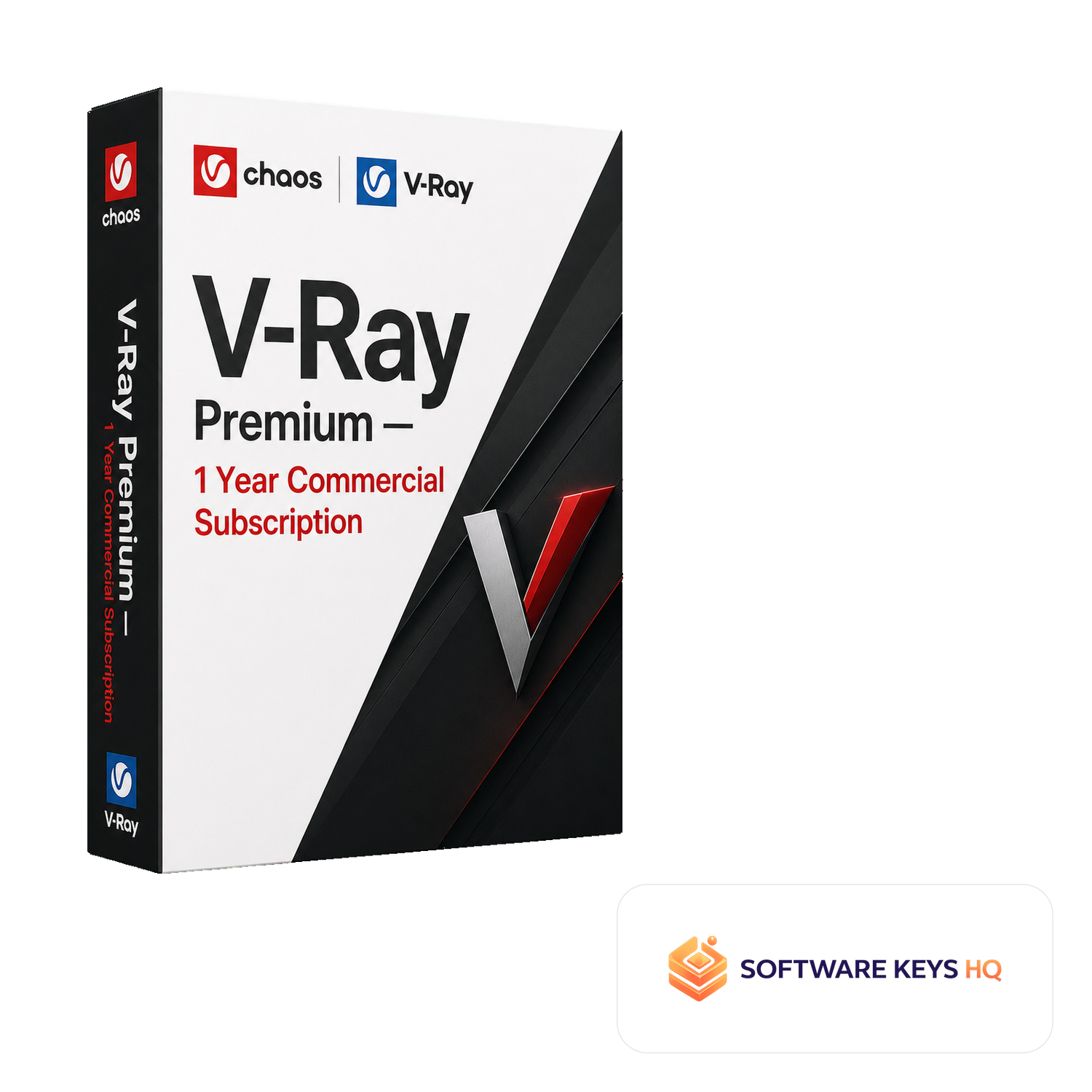 V-Ray Premium 1 Year Commercial Subscription software box