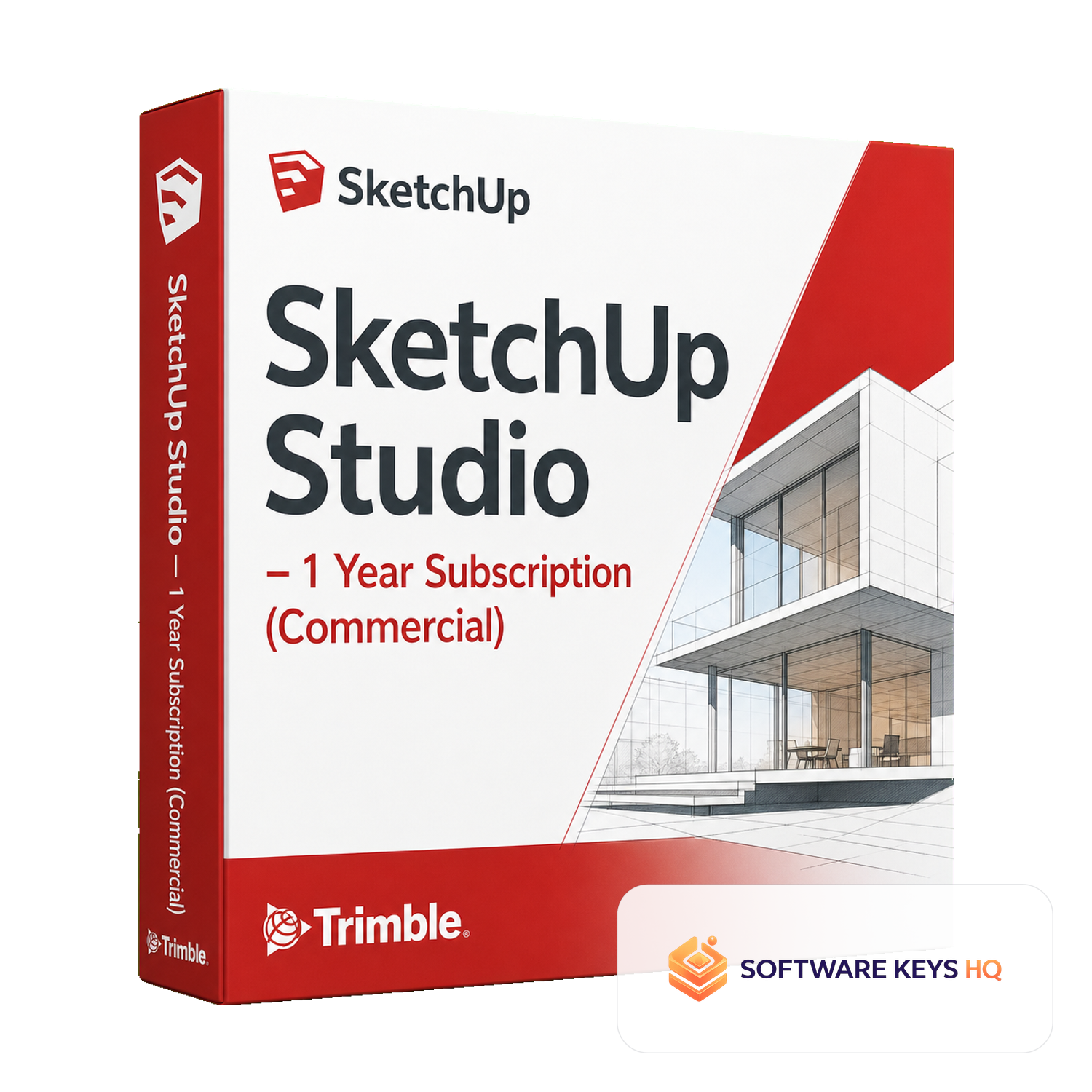 SketchUp Studio 1 Year Subscription (Commercial) software box