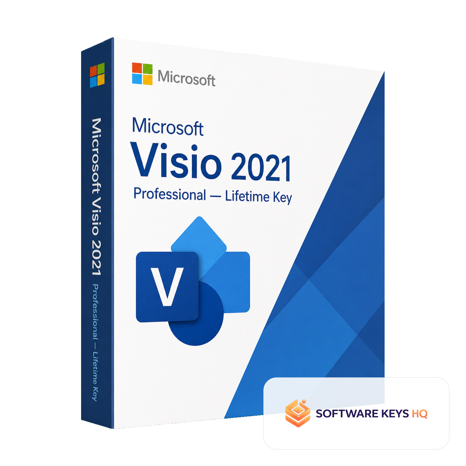 Microsoft Visio 2021 Professional Lifetime Key software box