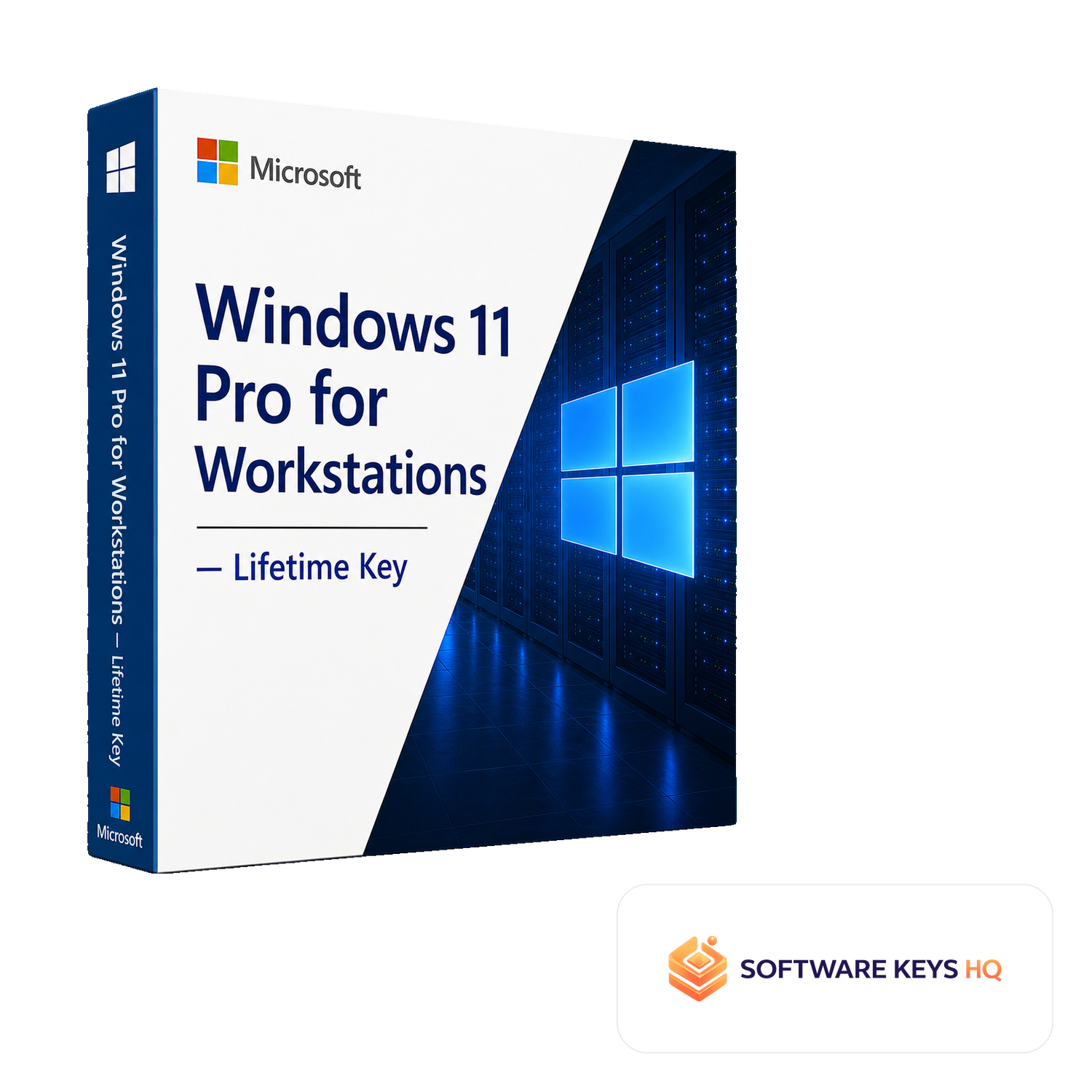Windows 11 Pro for Workstations Lifetime Key software box