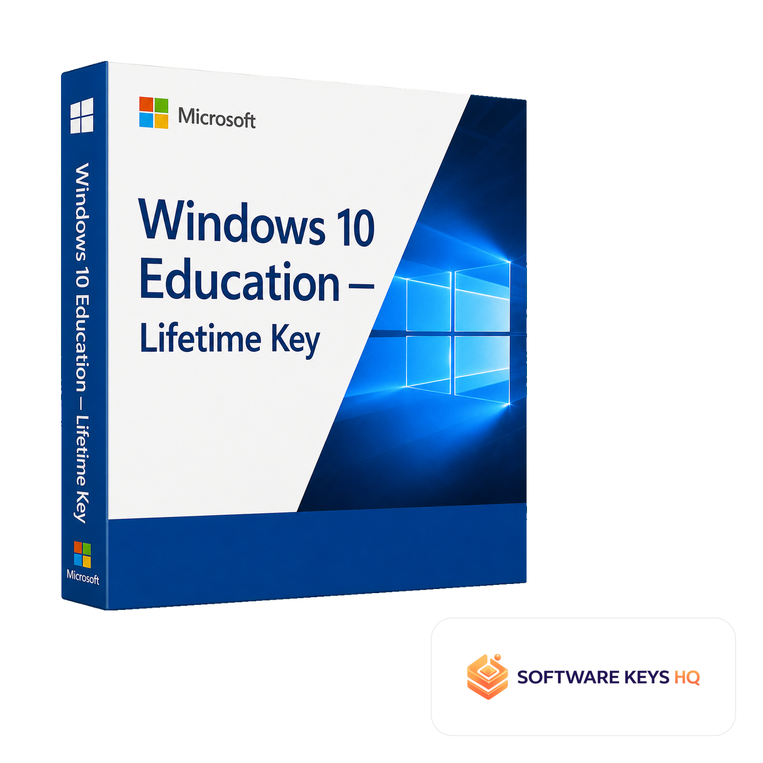Windows 10 Education Lifetime Key software box