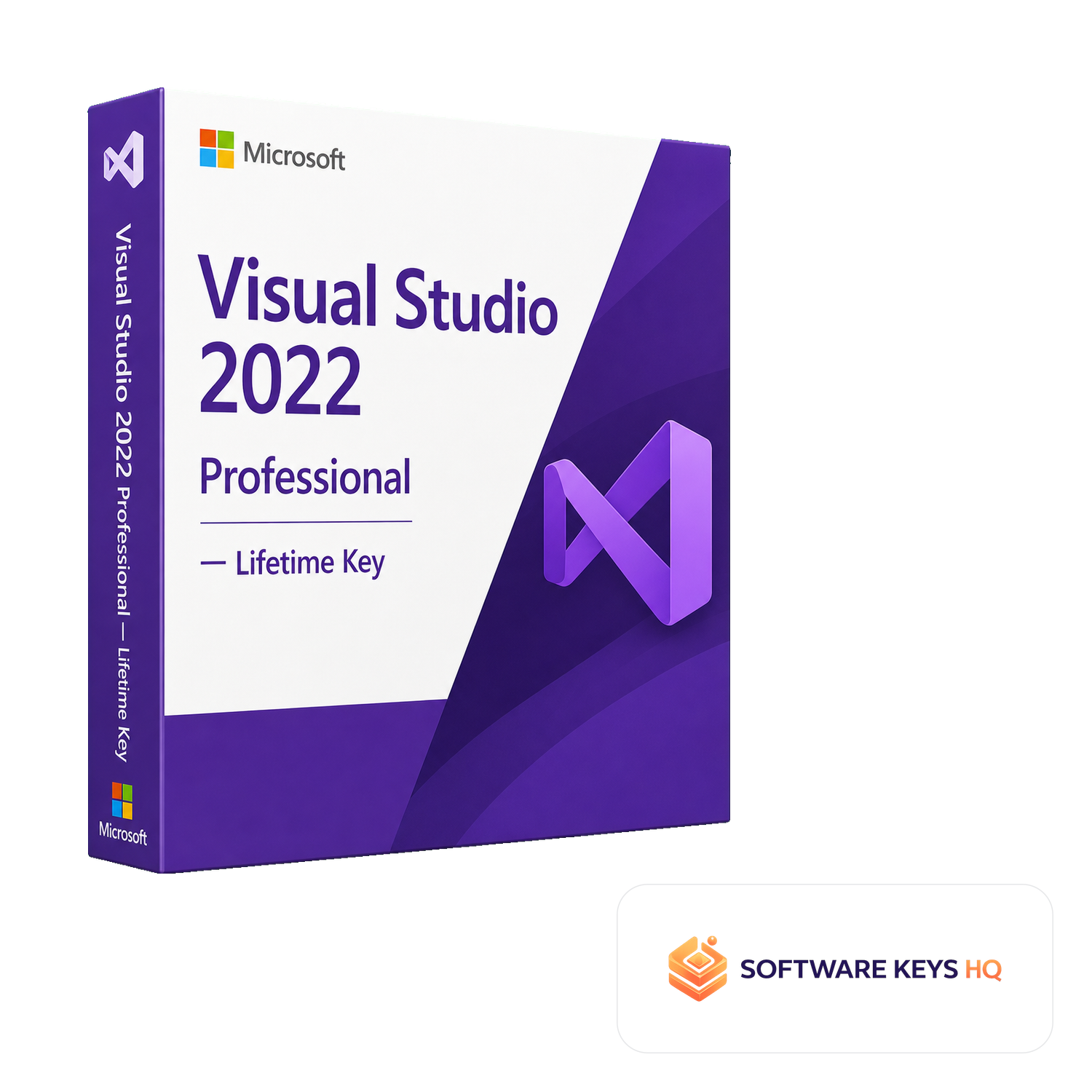 Visual Studio 2022 Professional Lifetime Key software box