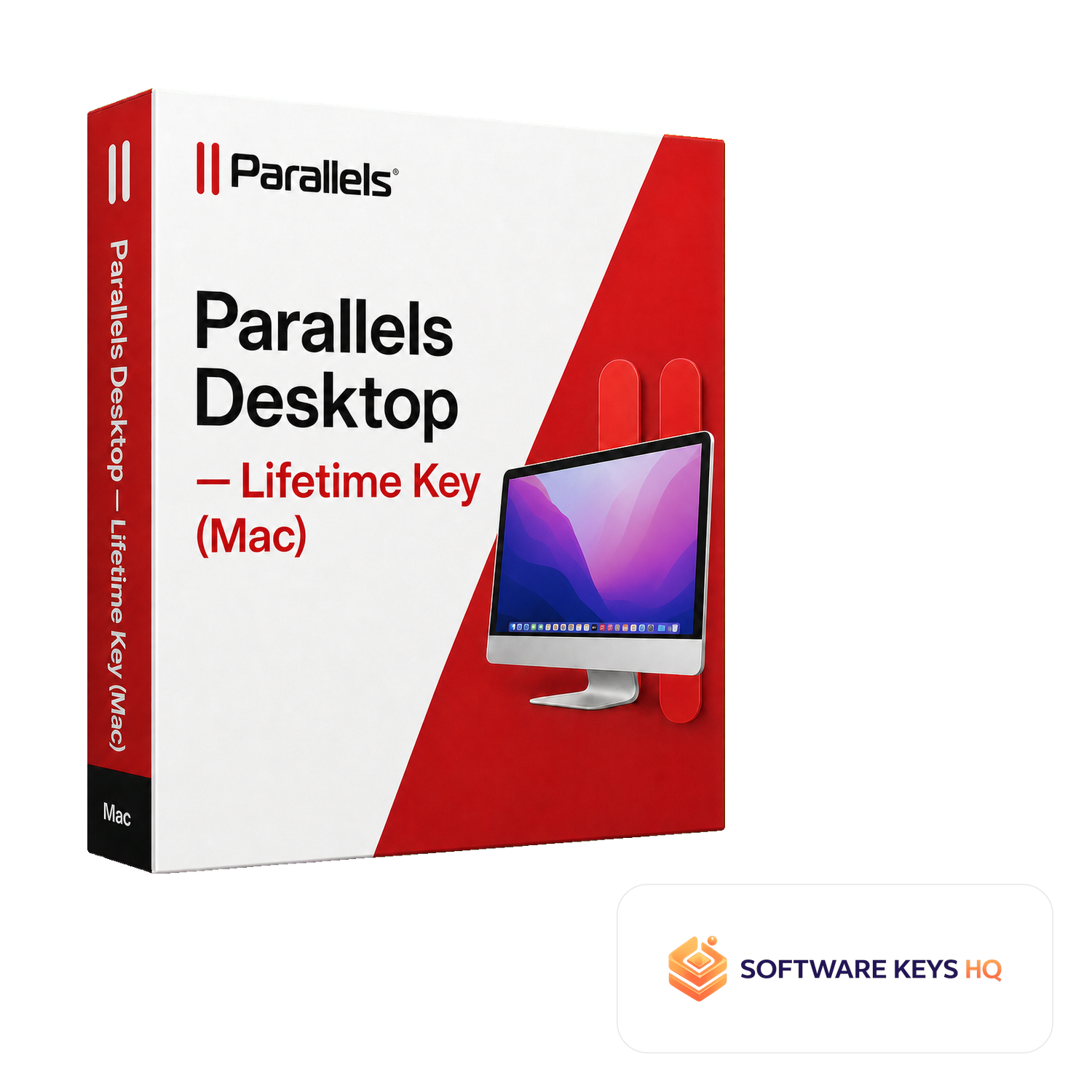 Parallels Desktop Lifetime Key (Mac) software box