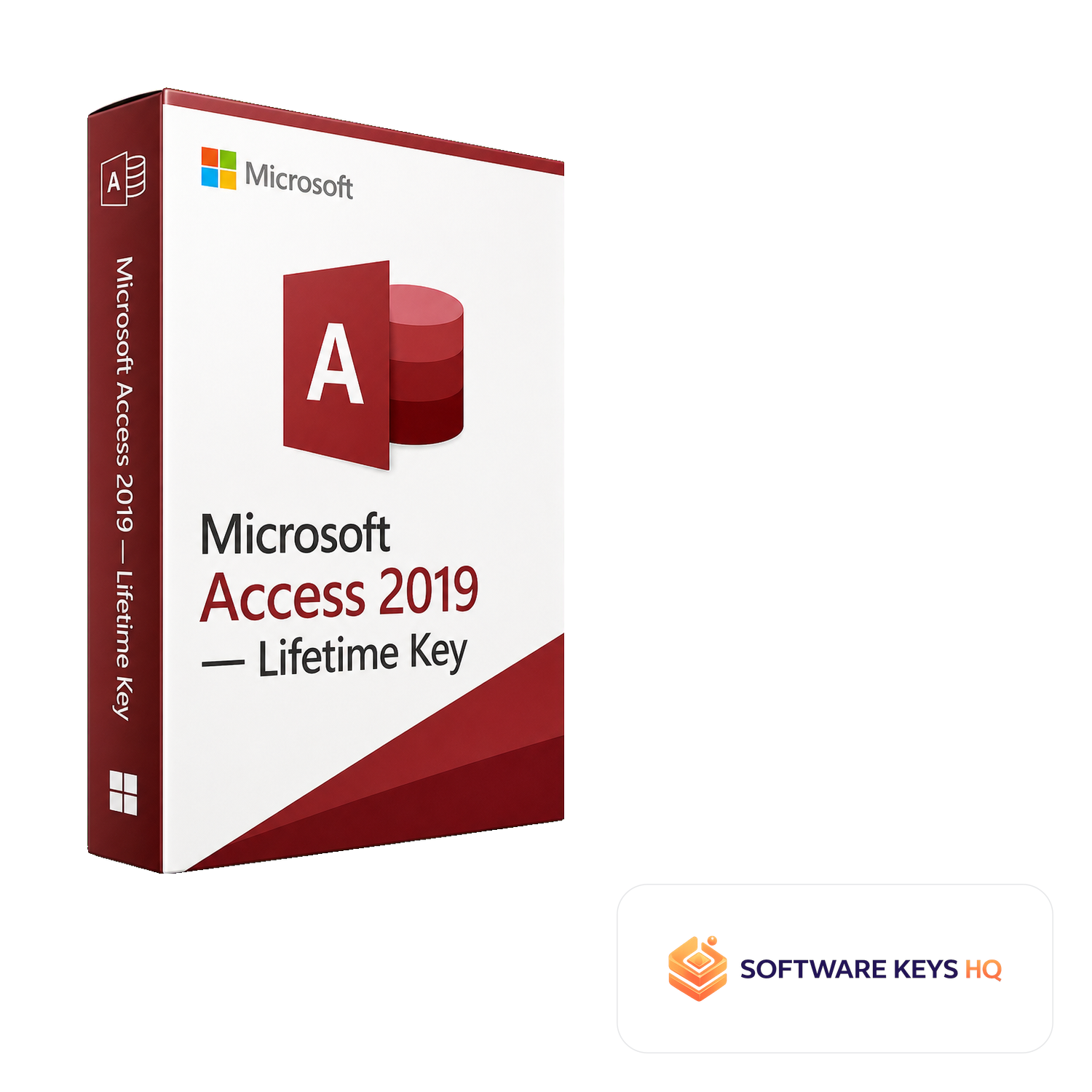 Microsoft Access 2019 Lifetime Key software box
