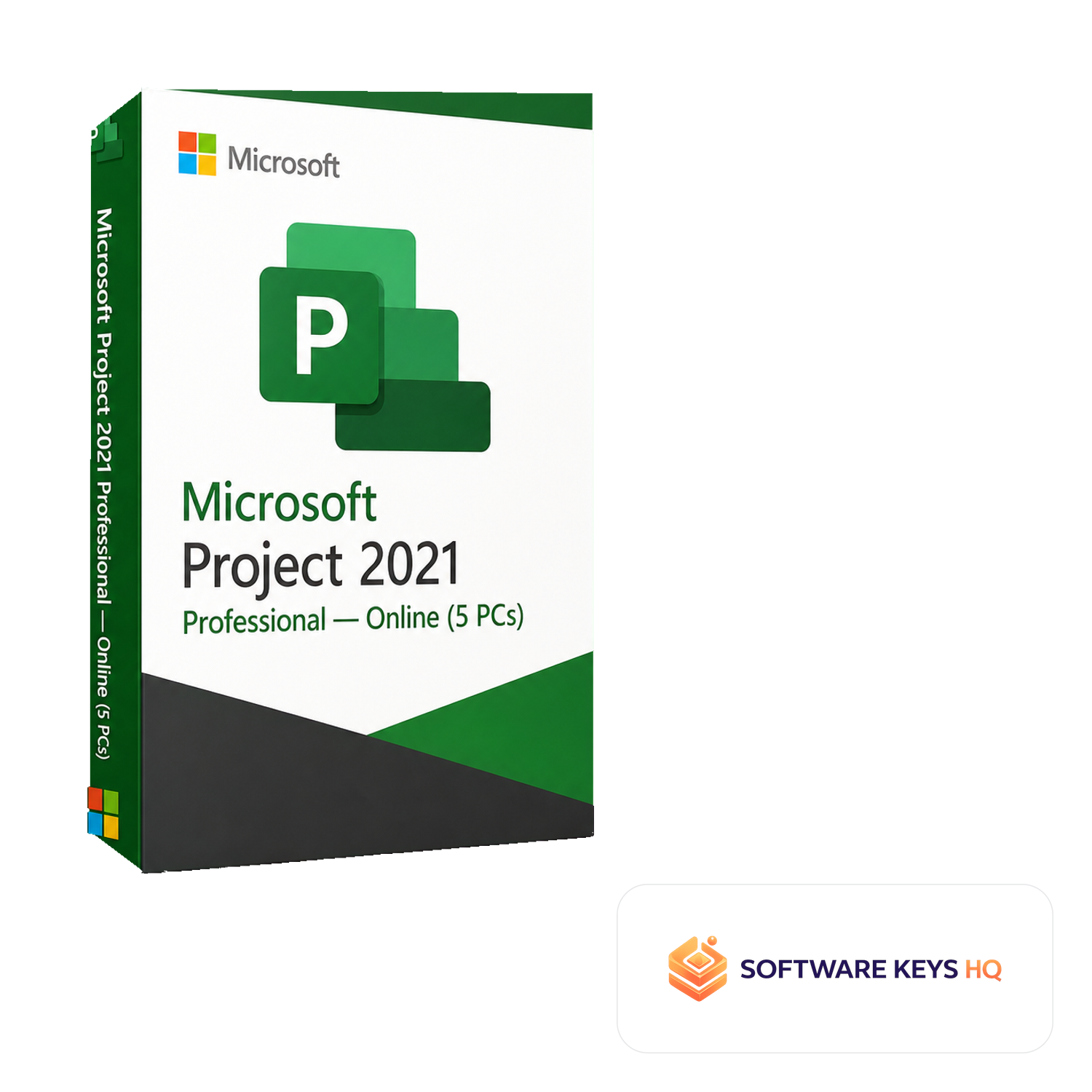 Microsoft Project 2021 Professional Online (5 PCs) software box