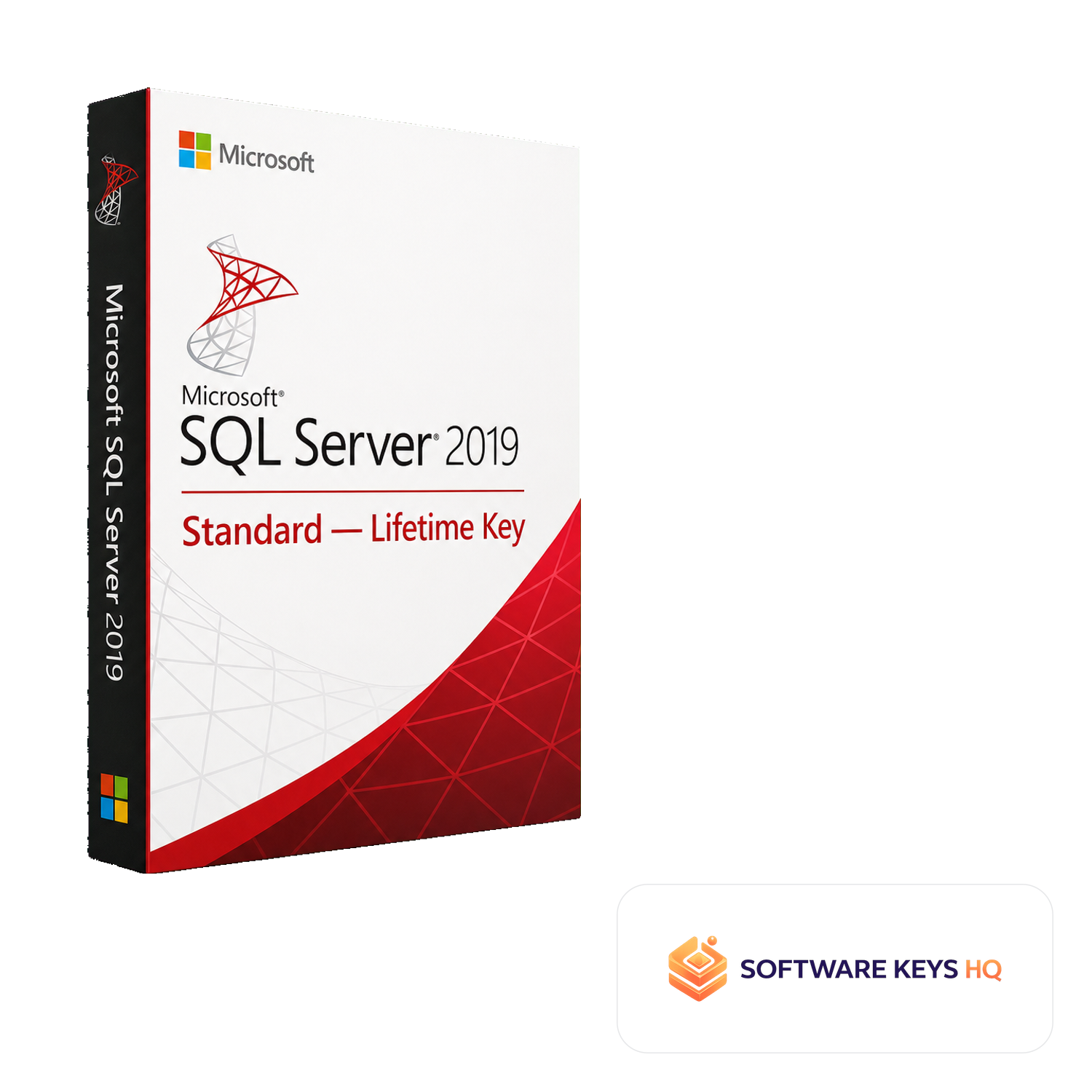 SQL Server 2019 Standard Lifetime Key software box