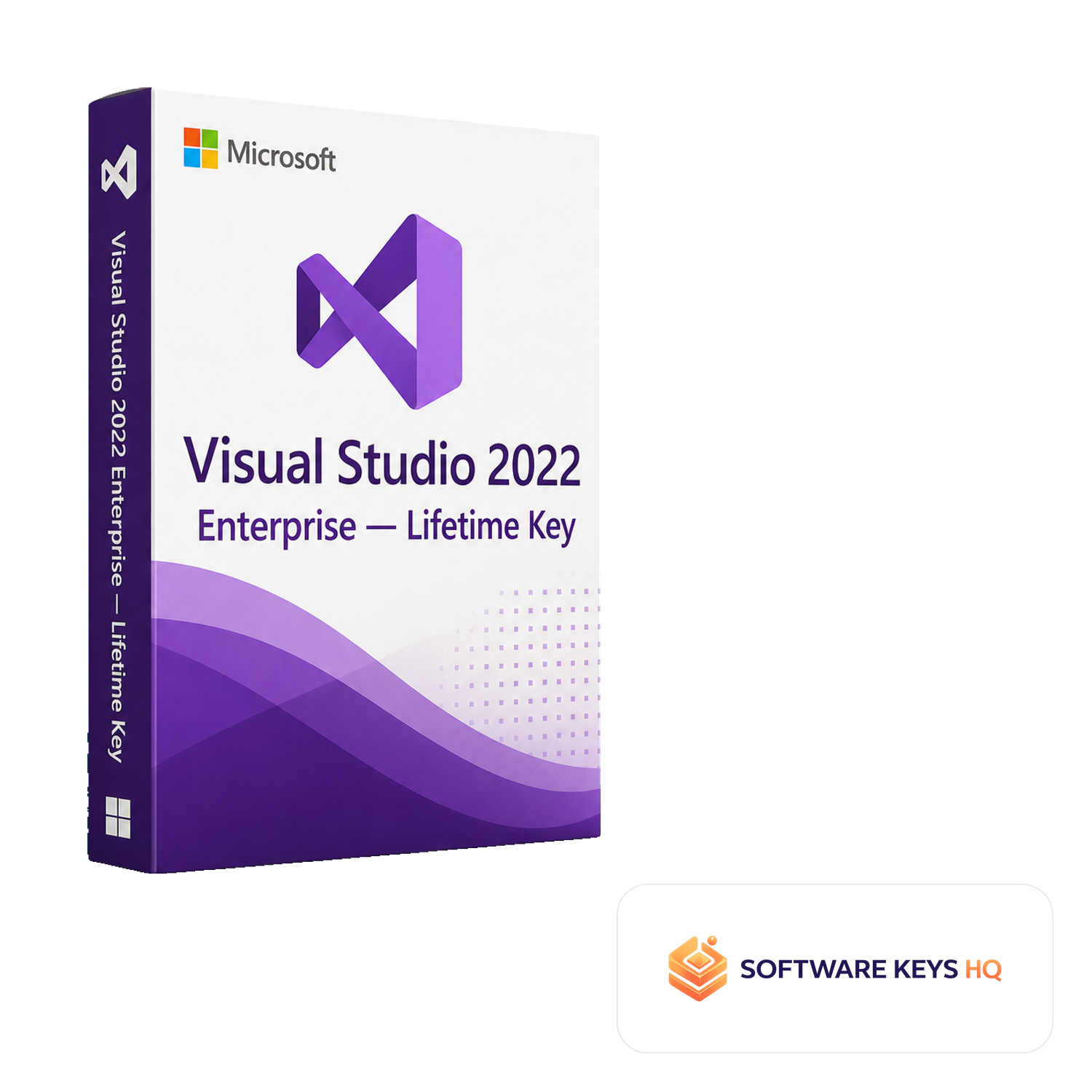 Visual Studio 2022 Enterprise Lifetime Key software box