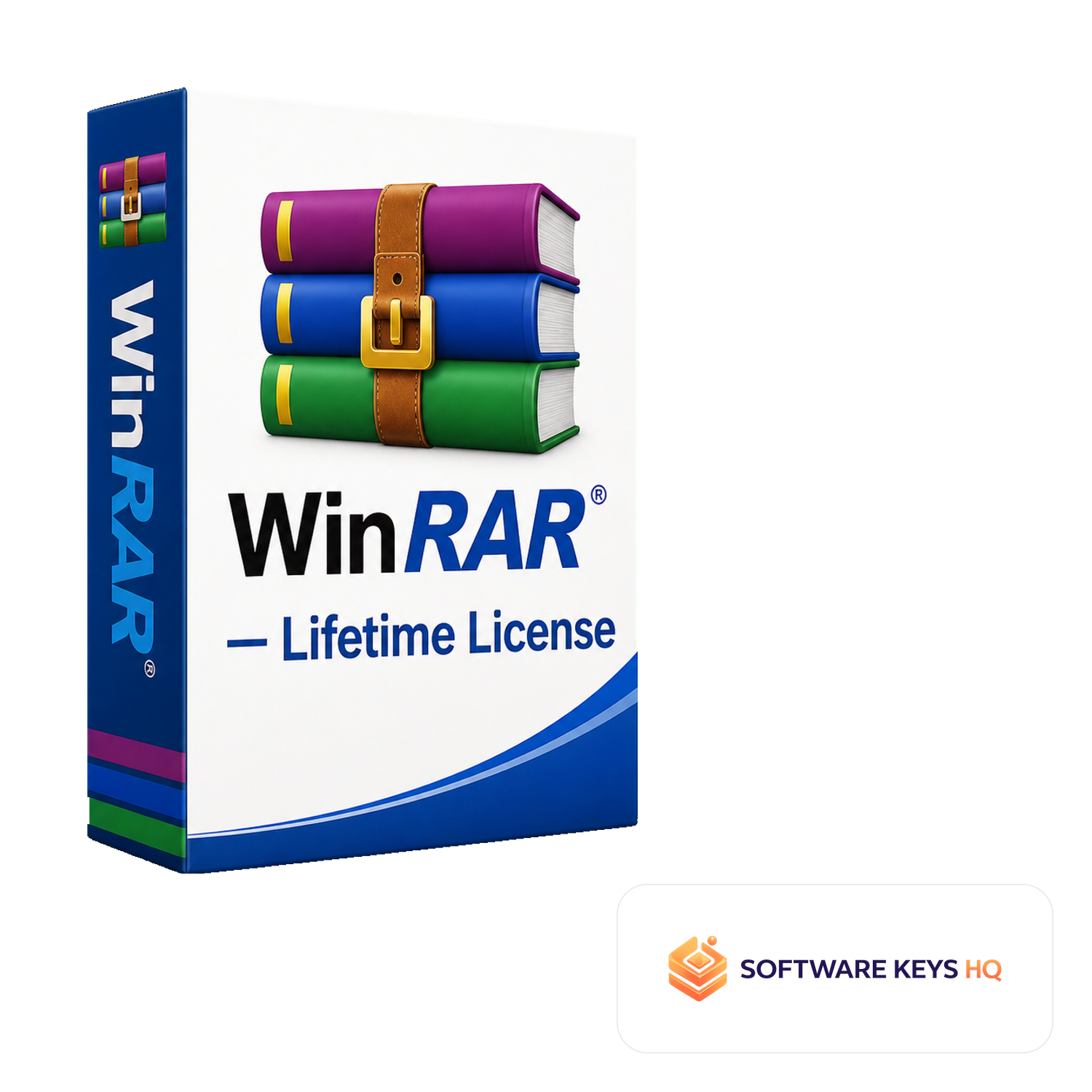 WinRAR Lifetime License software box