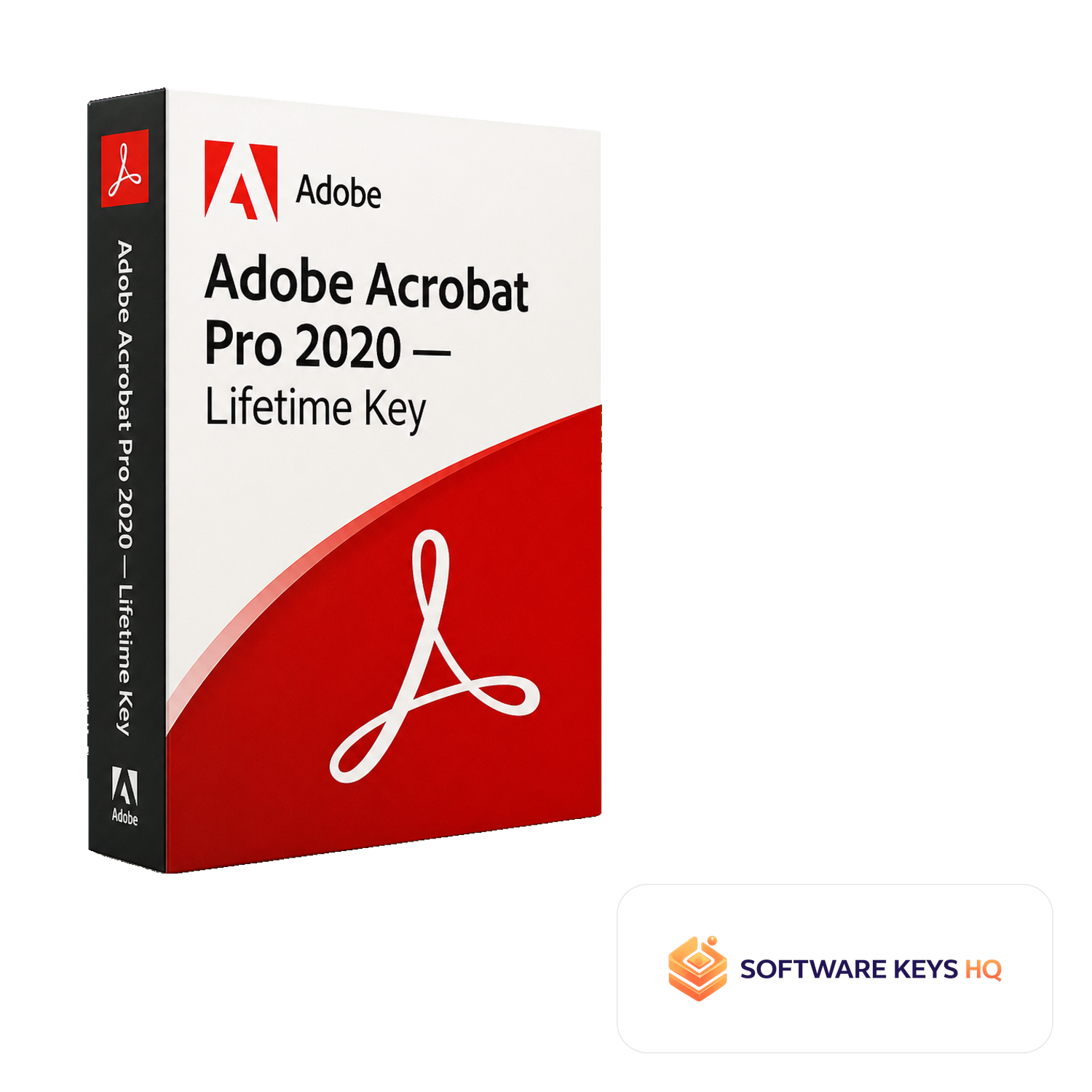 Adobe Acrobat Pro 2020 Lifetime Key software box