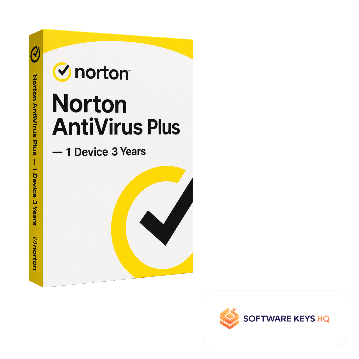 Norton AntiVirus Plus 1 Device 3 Years software box