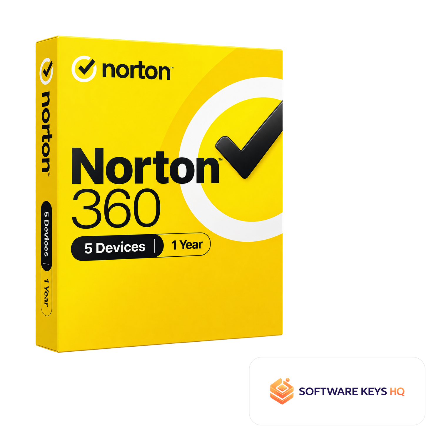 Norton 360 5 Devices 1 Year software box