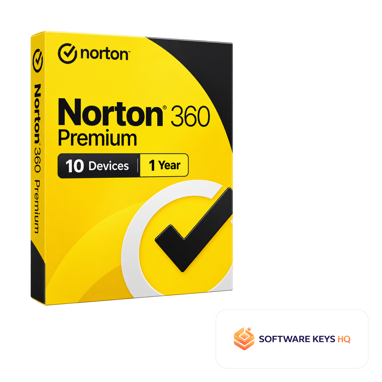 Norton 360 Premium 10 Devices 1 Year software box