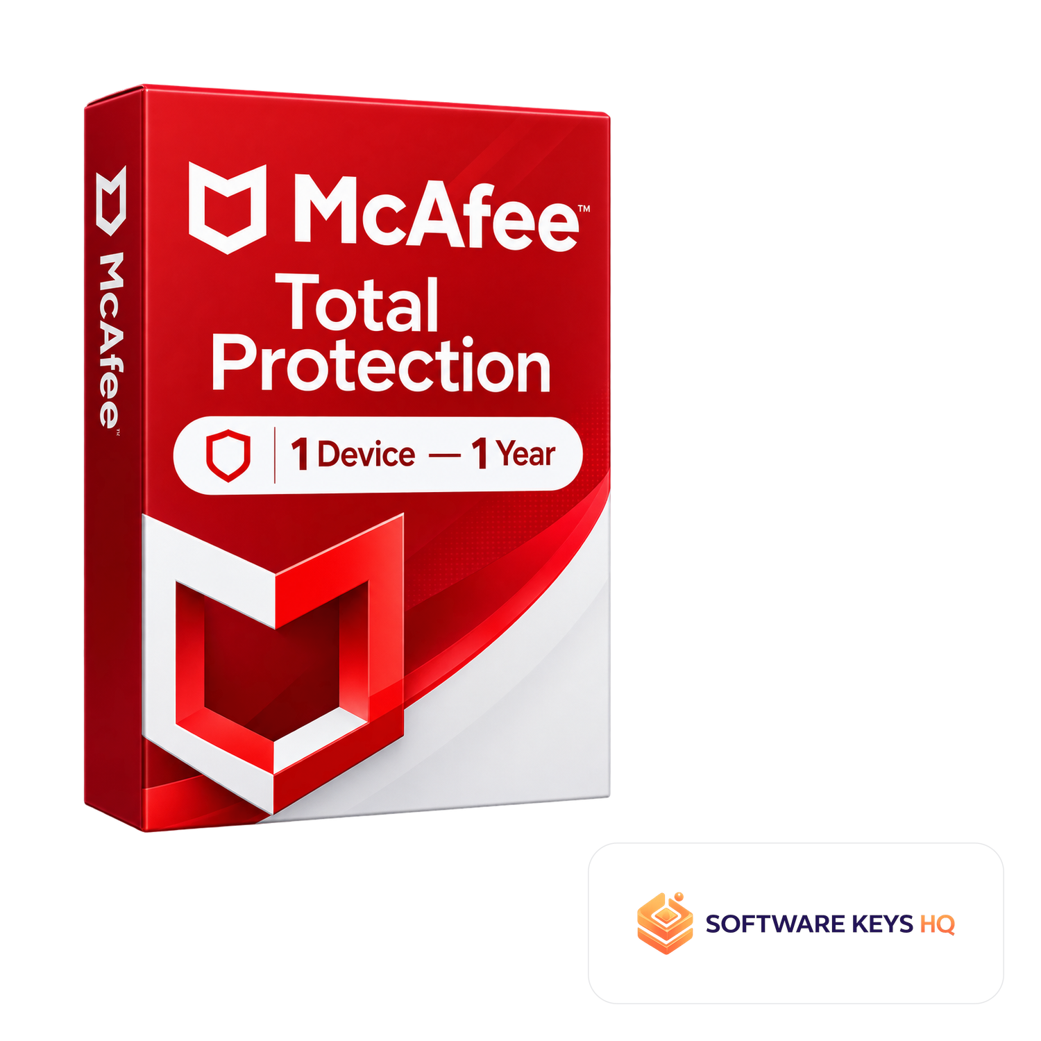 McAfee Total Protection 1 Device 1 Year software box