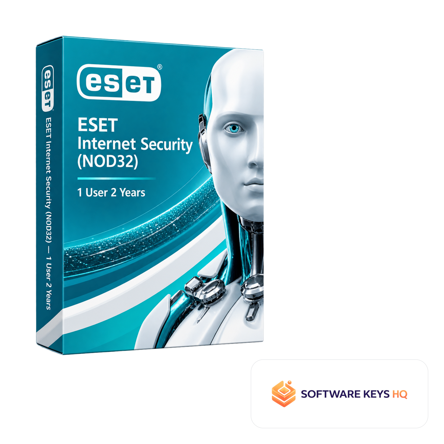 ESET Internet Security (NOD32) 1 User 2 Years software box