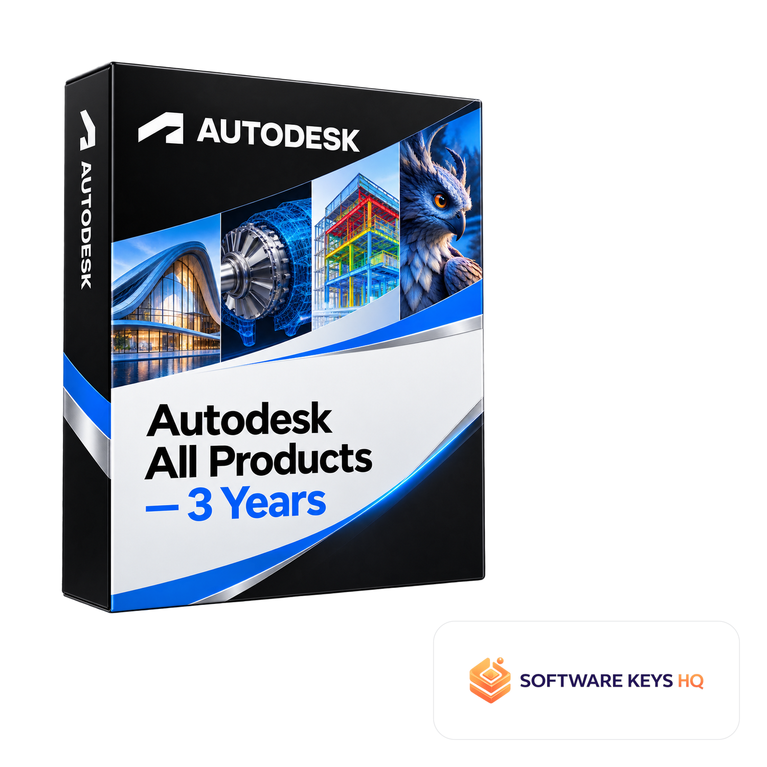 Autodesk All Products 3 Years software box