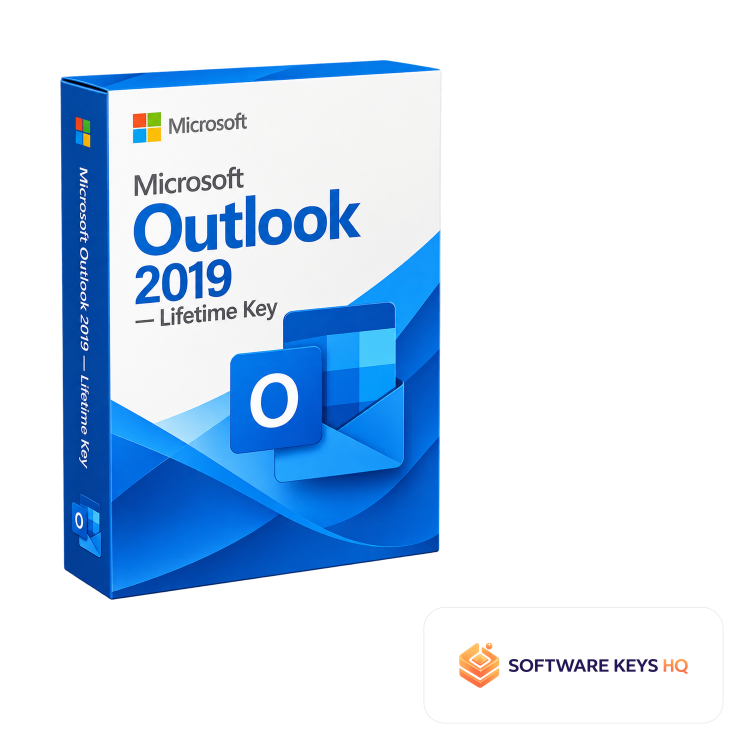 Microsoft Outlook 2019 Lifetime Key software box