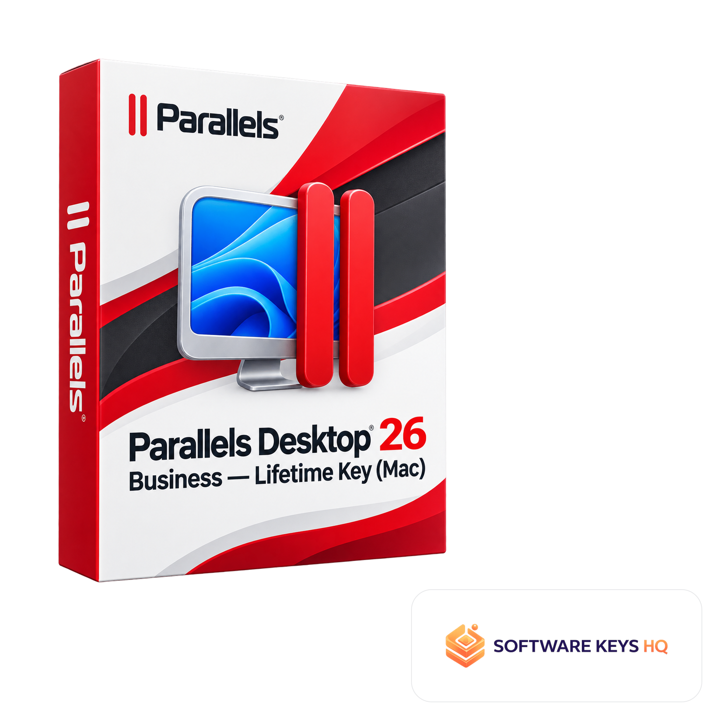Parallels Desktop 26 Business Lifetime Key (Mac) software box