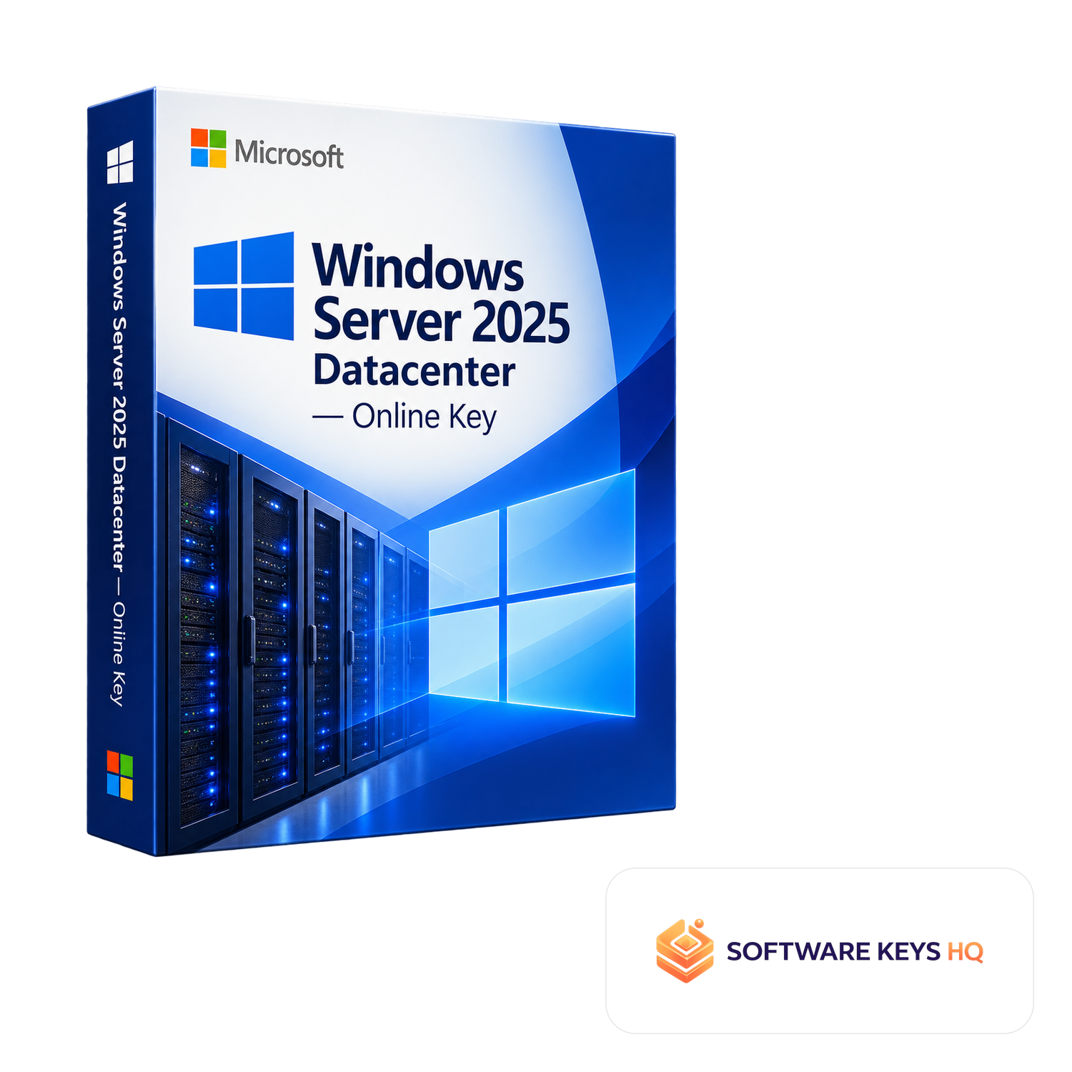 Windows Server 2025 Datacenter Online Key software box