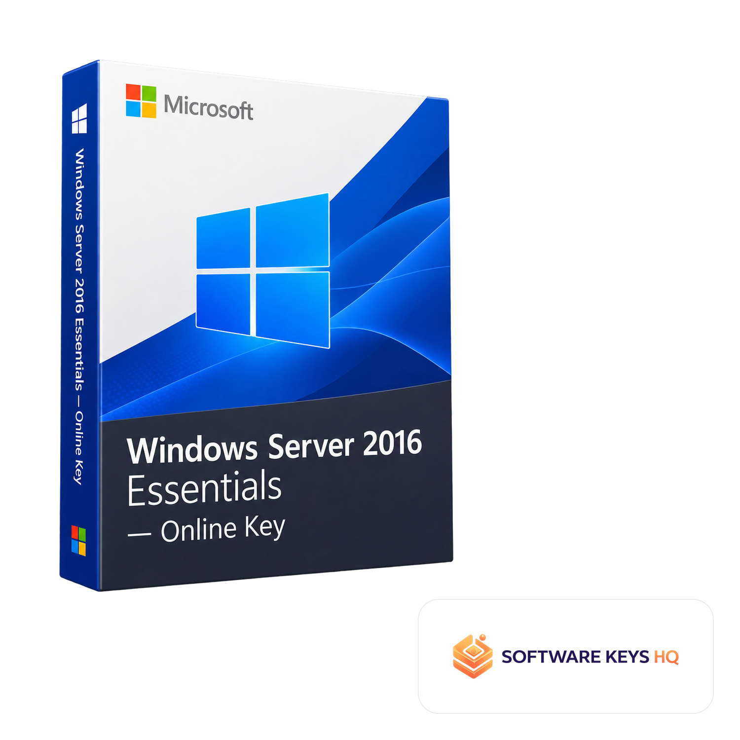 Windows Server 2016 Essentials Online Key software box