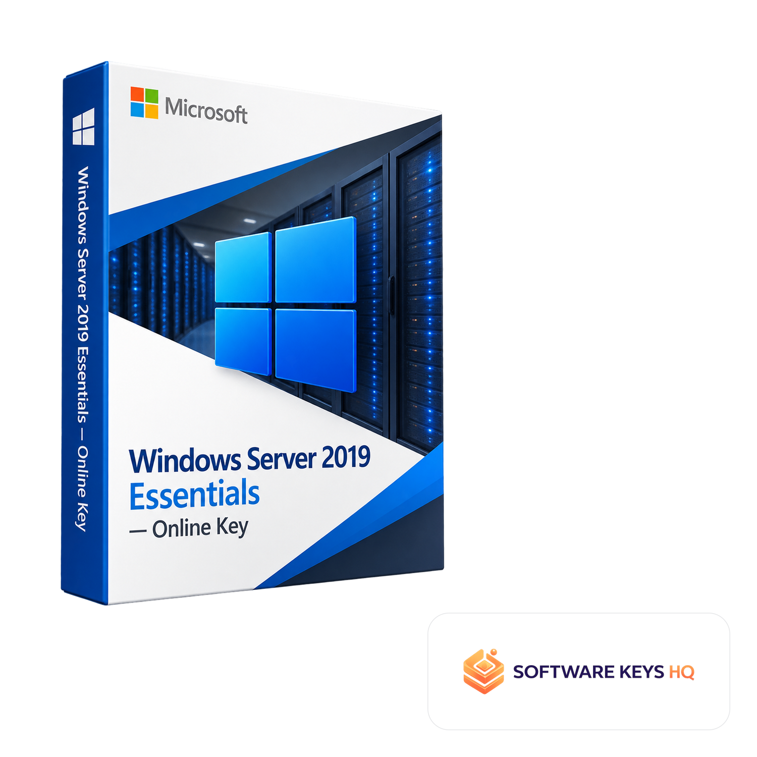 Windows Server 2019 Essentials Online Key software box