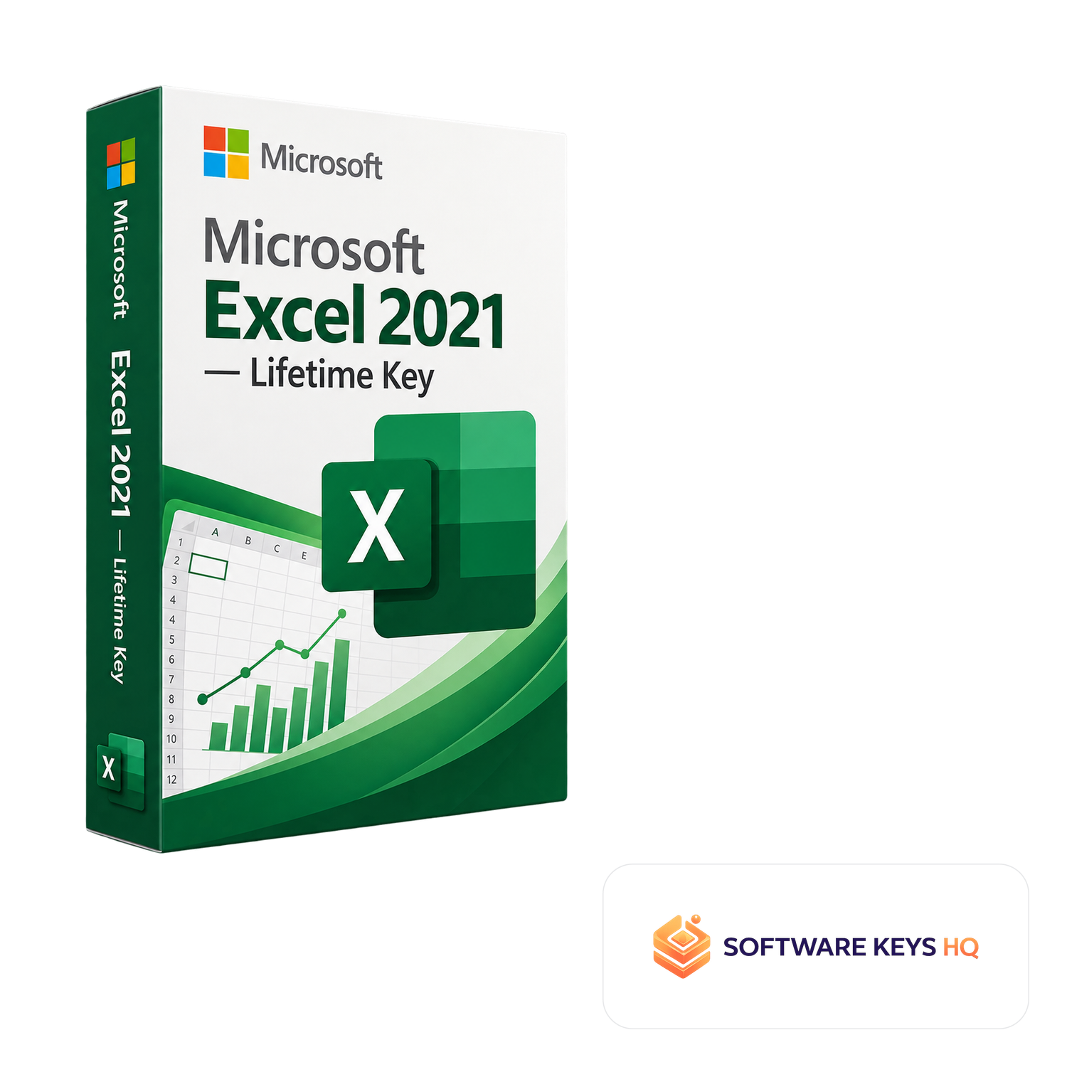 Microsoft Excel 2021 Lifetime Key software box