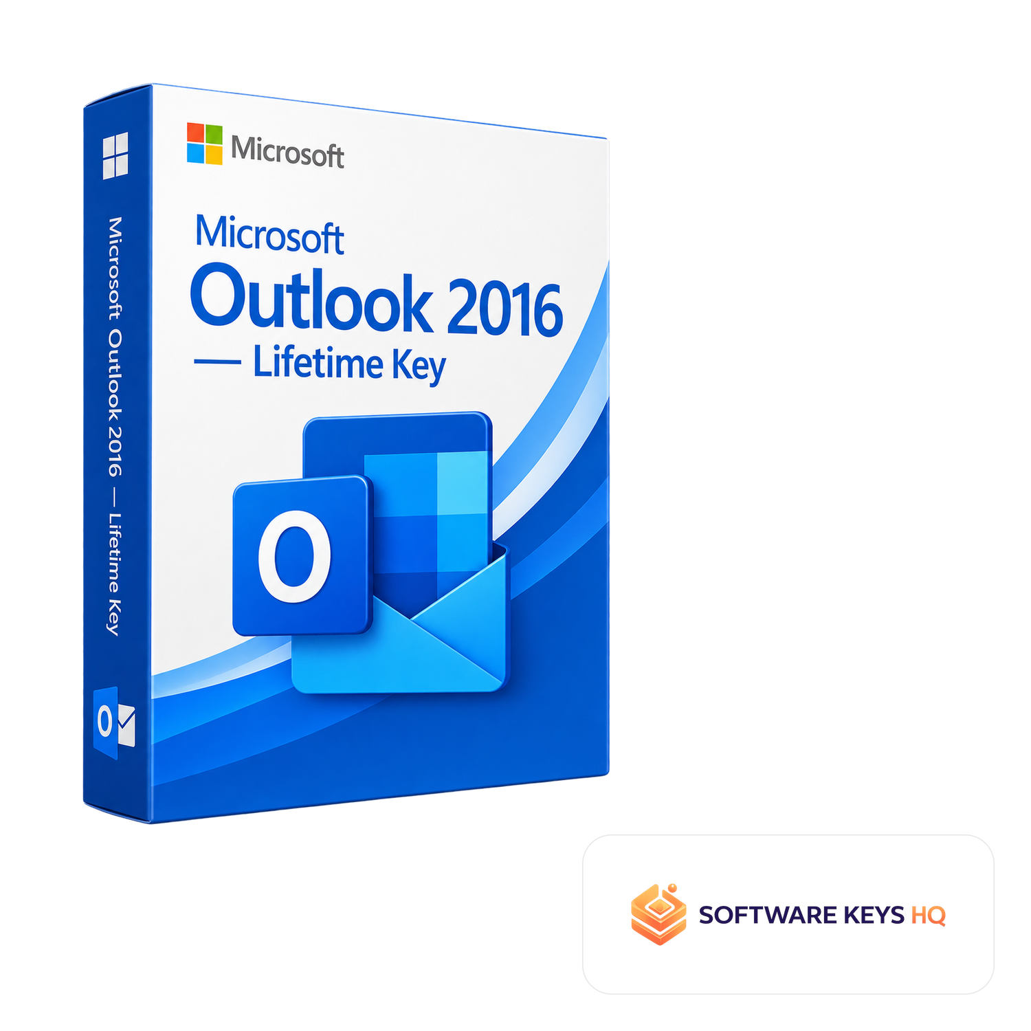 Microsoft Outlook 2016 Lifetime Key software box