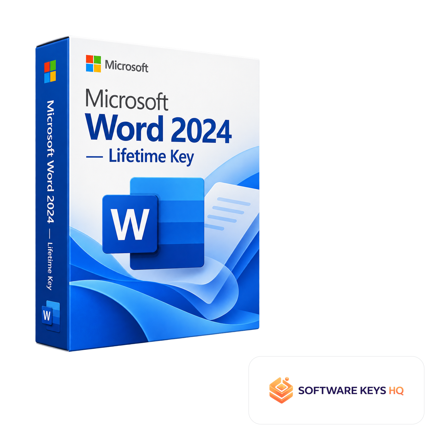 Microsoft Word 2024 Lifetime Key software box