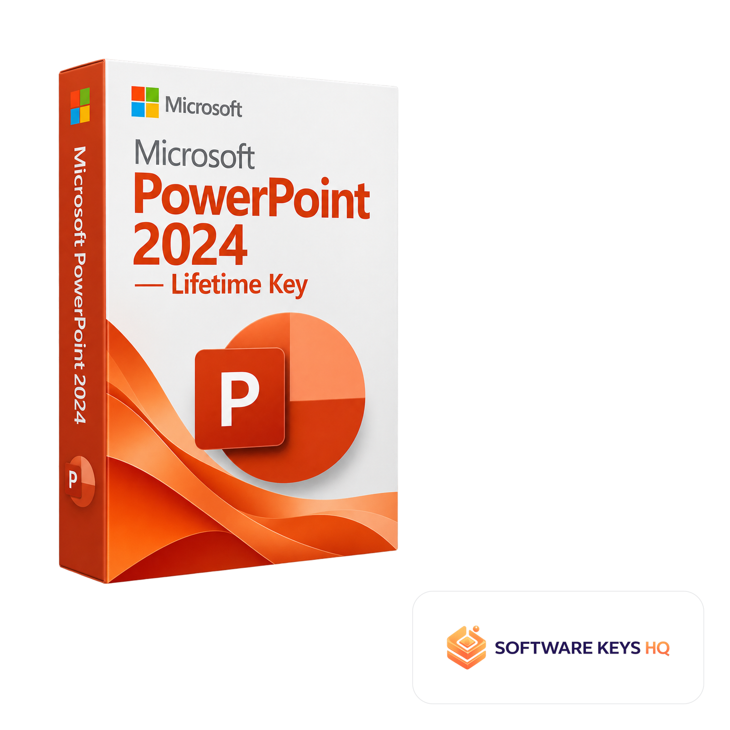 Microsoft PowerPoint 2024 Lifetime Key software box