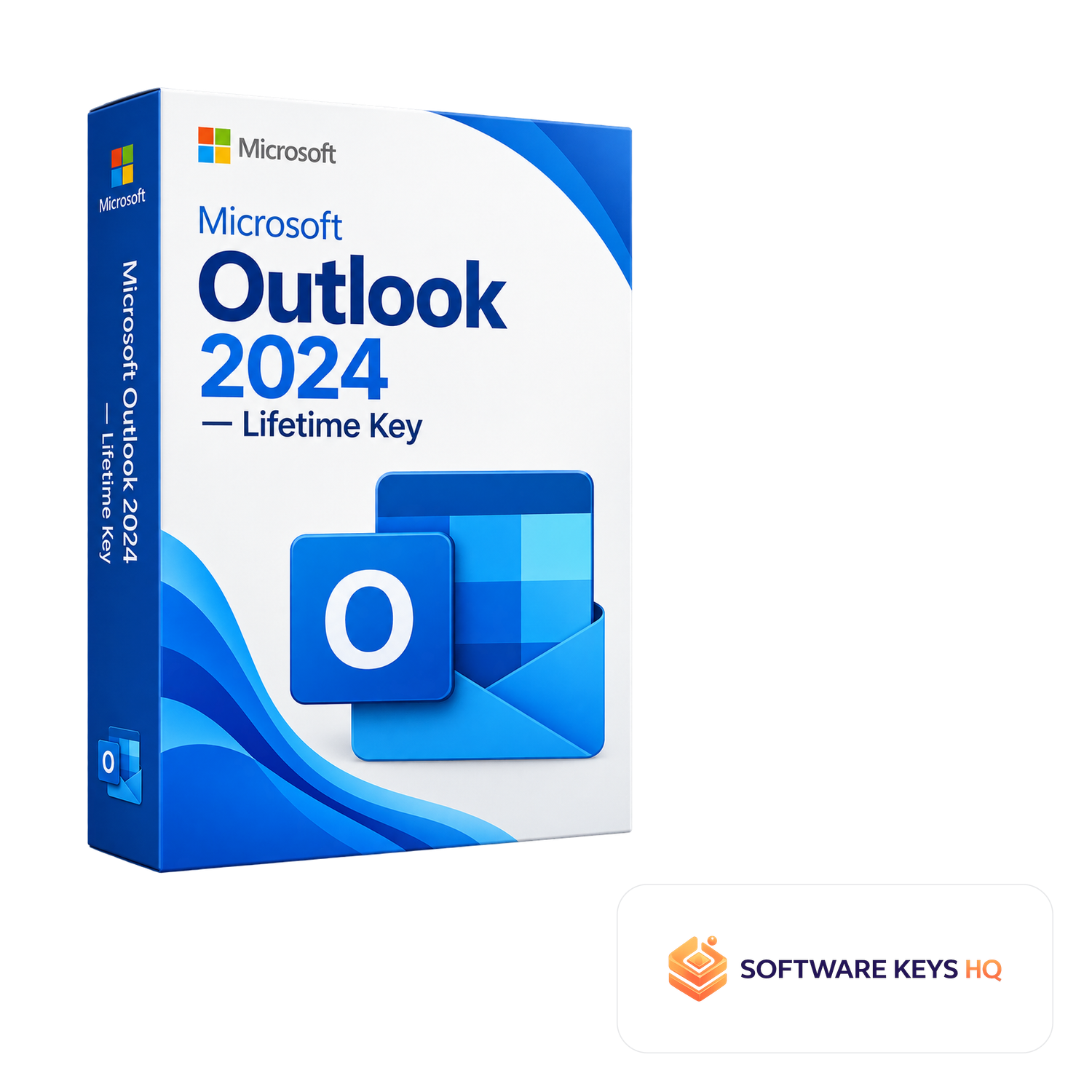 Microsoft Outlook 2024 Lifetime Key software box