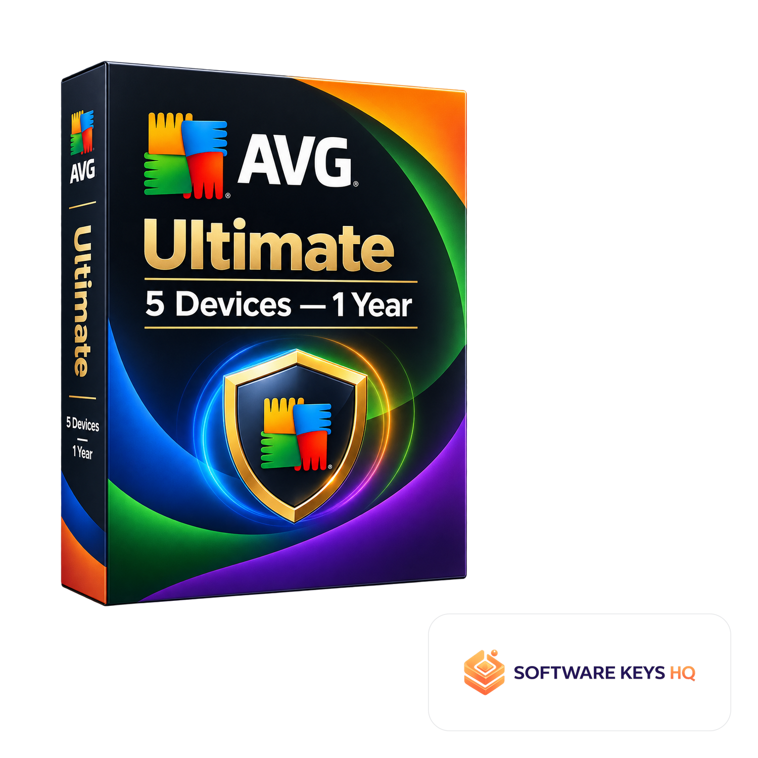 AVG Ultimate 5 Devices 1 Year software box