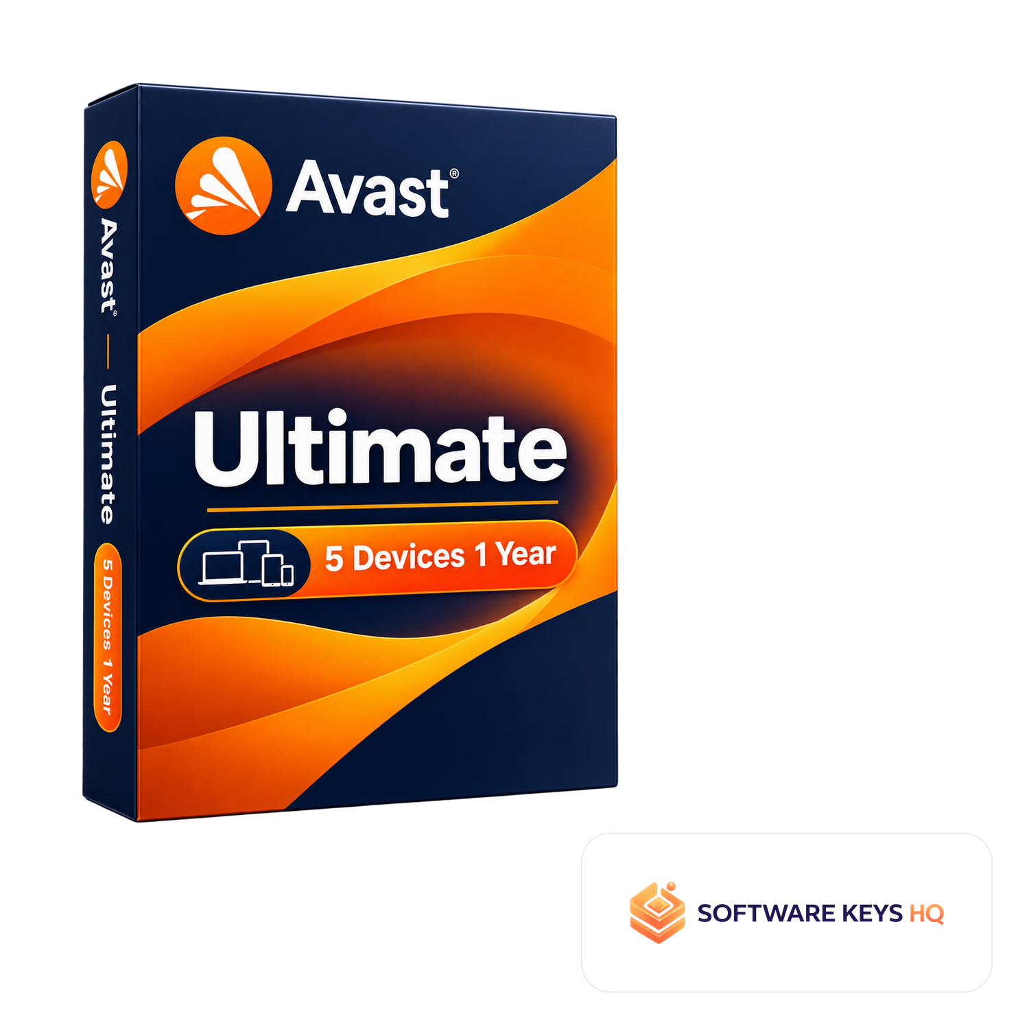 Avast Ultimate 5 Devices 1 Year software box