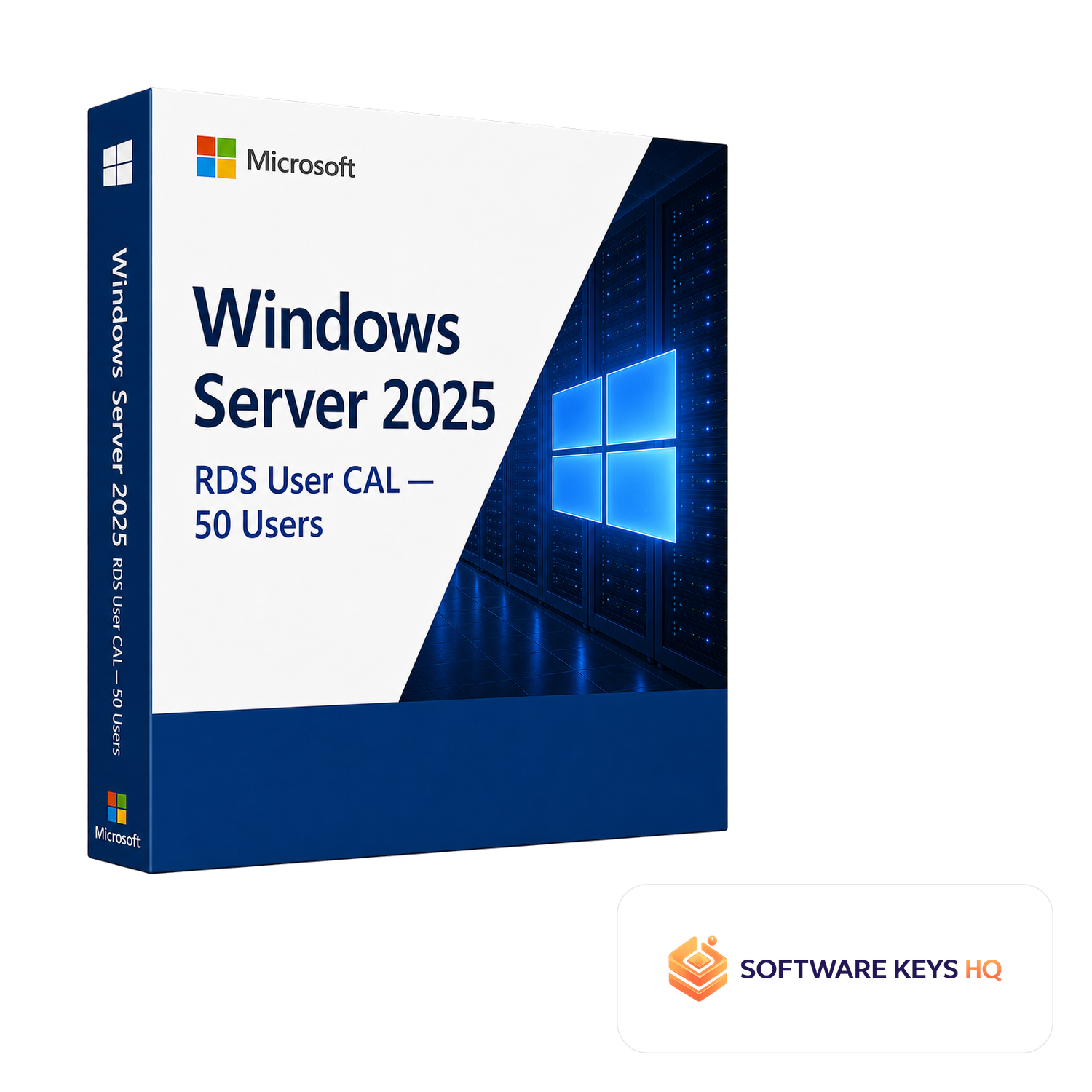 Windows Server 2025 RDS User CAL 50 Users software box