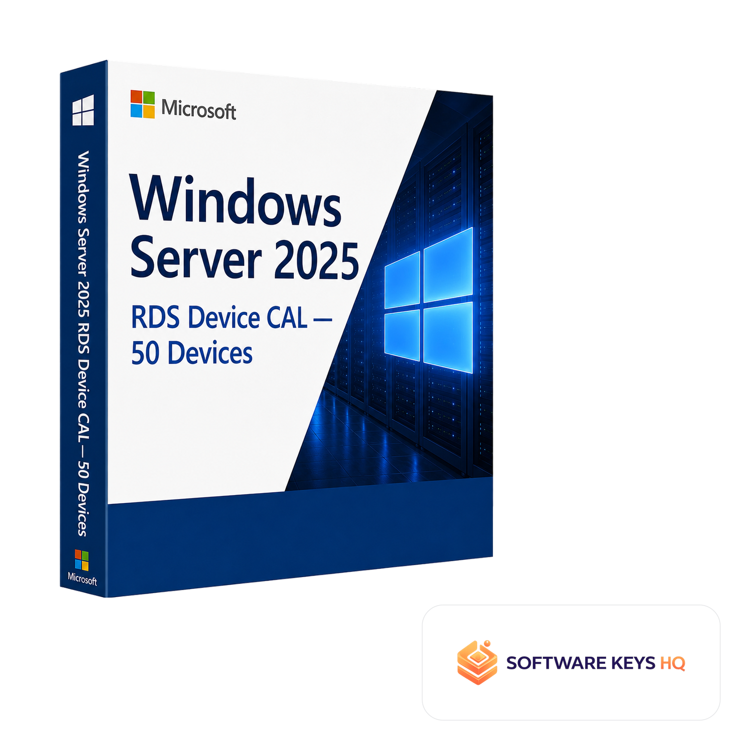Windows Server 2025 RDS Device CAL 50 Devices software box