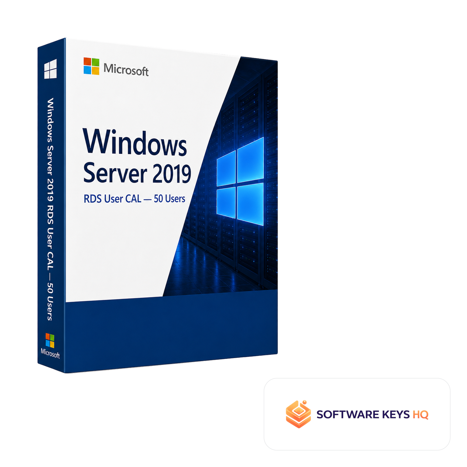 Windows Server 2019 RDS User CAL 50 Users software box