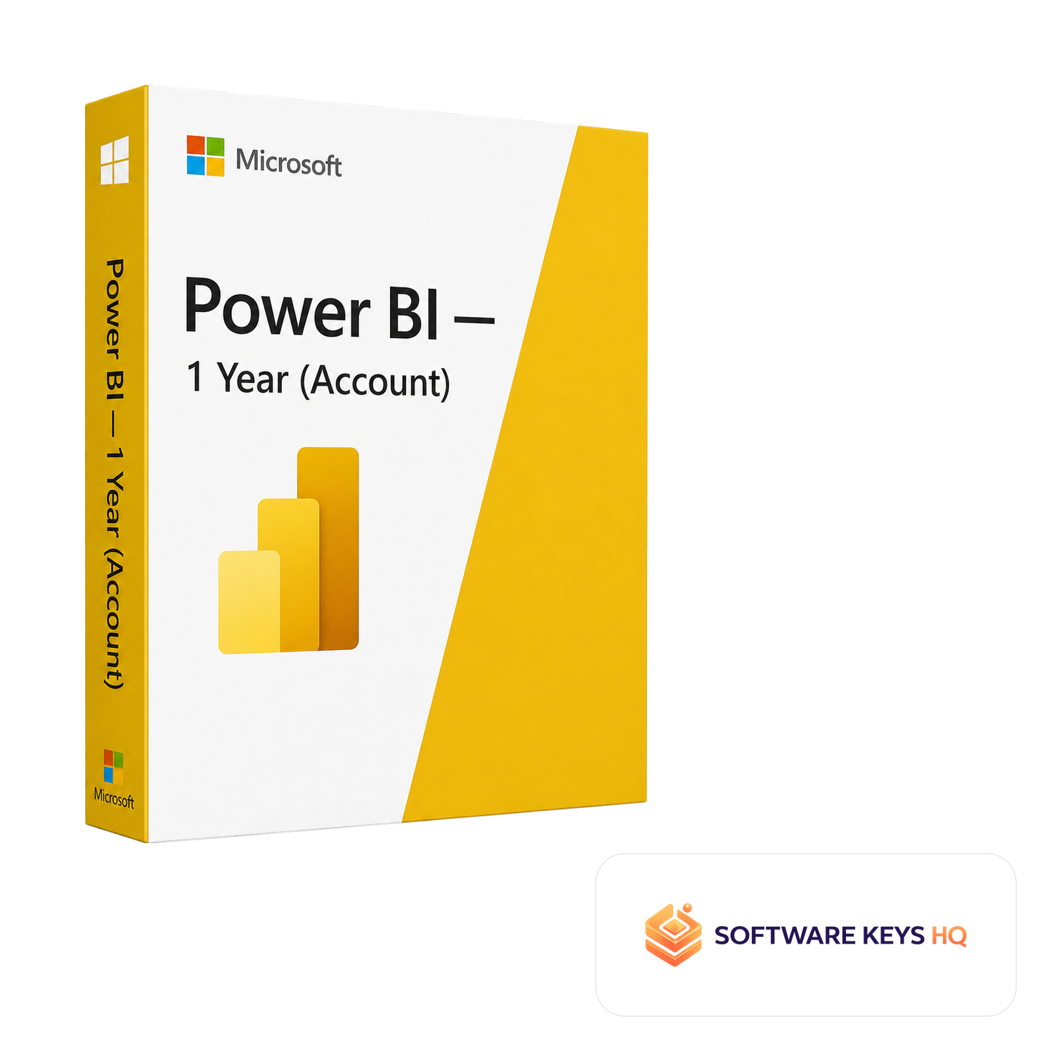 Power BI 1 Year (Account) software box