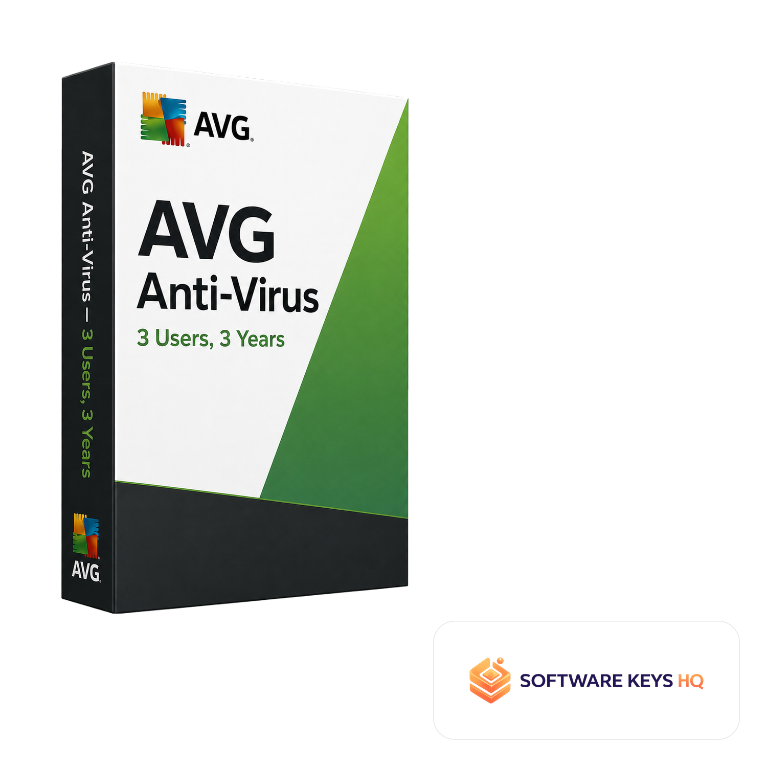 AVG Anti-Virus 3 Users, 3 Years software box