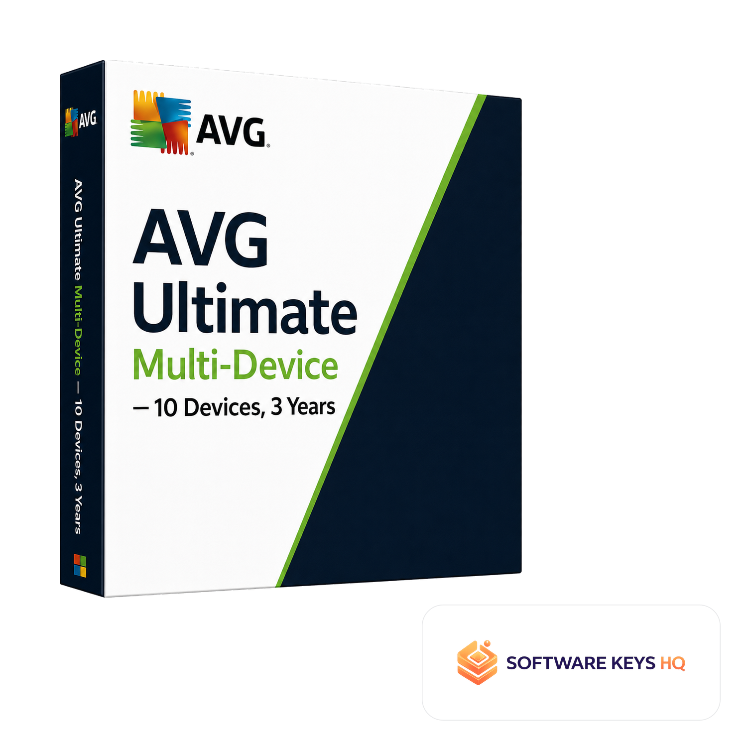 AVG Ultimate Multi-Device 10 Devices, 3 Years software box