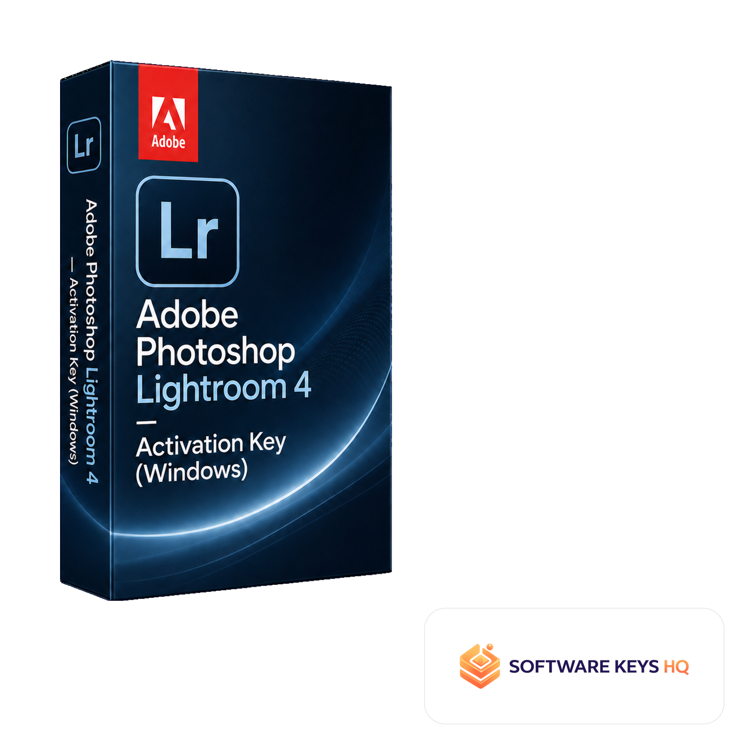 Adobe Photoshop Lightroom 4 Activation Key (Windows) software box