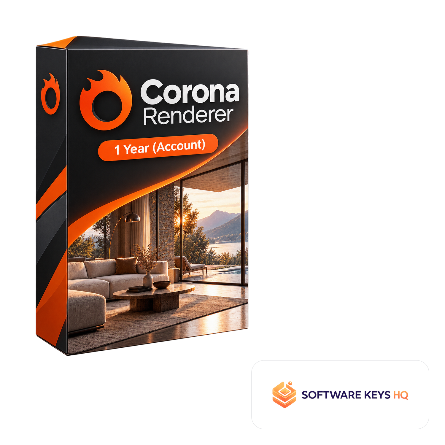 Corona Renderer 1 Year (Account) software box