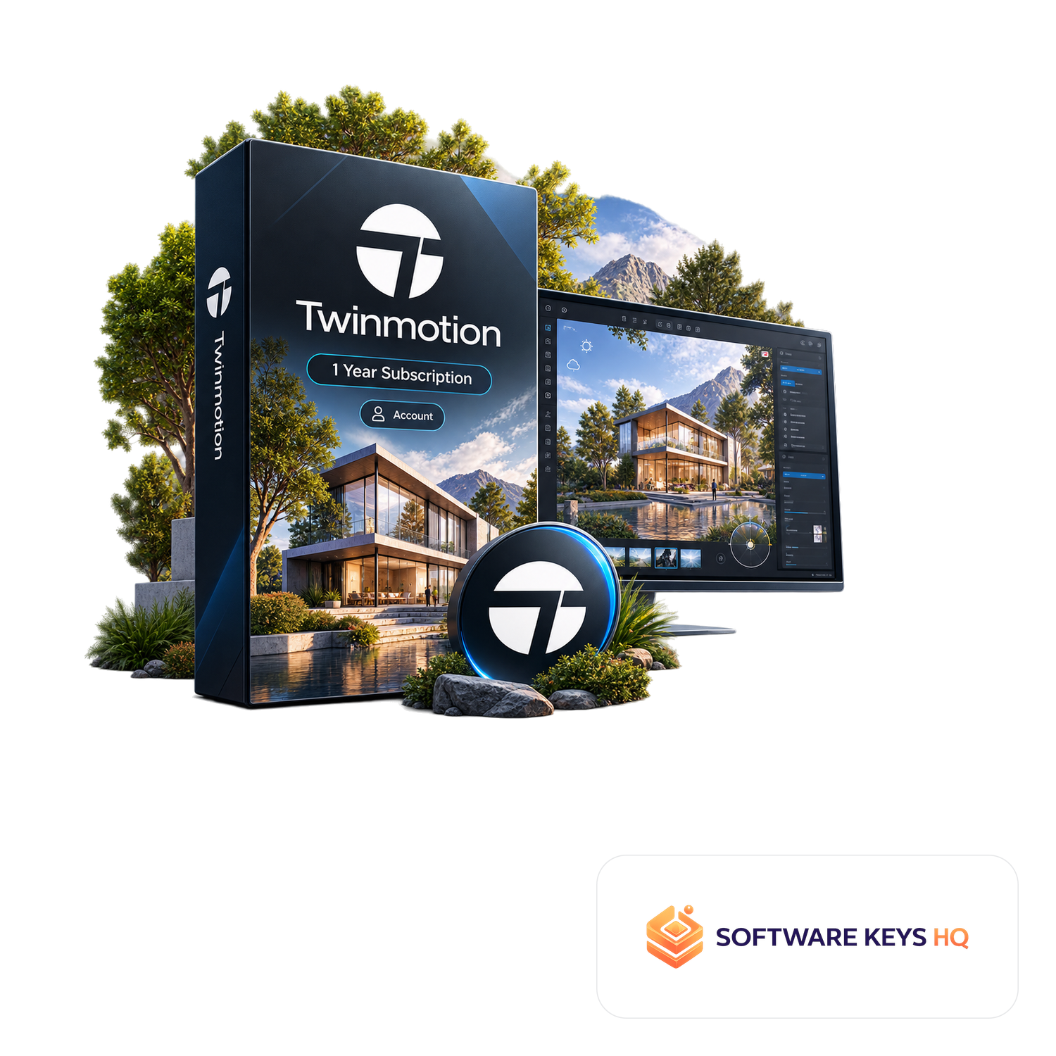 Twinmotion 1 Year Subscription (Account) software box