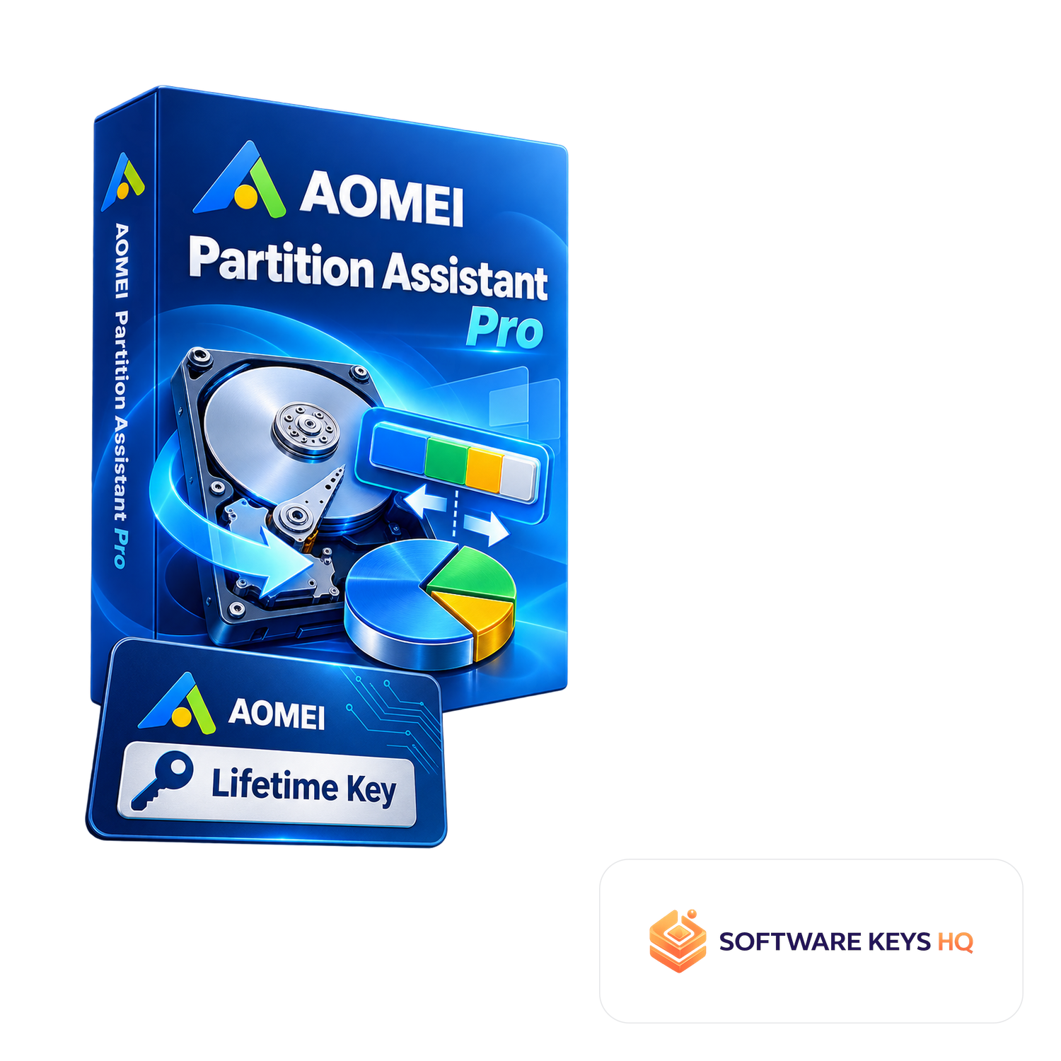 AOMEI Partition Assistant Pro Lifetime Key software box